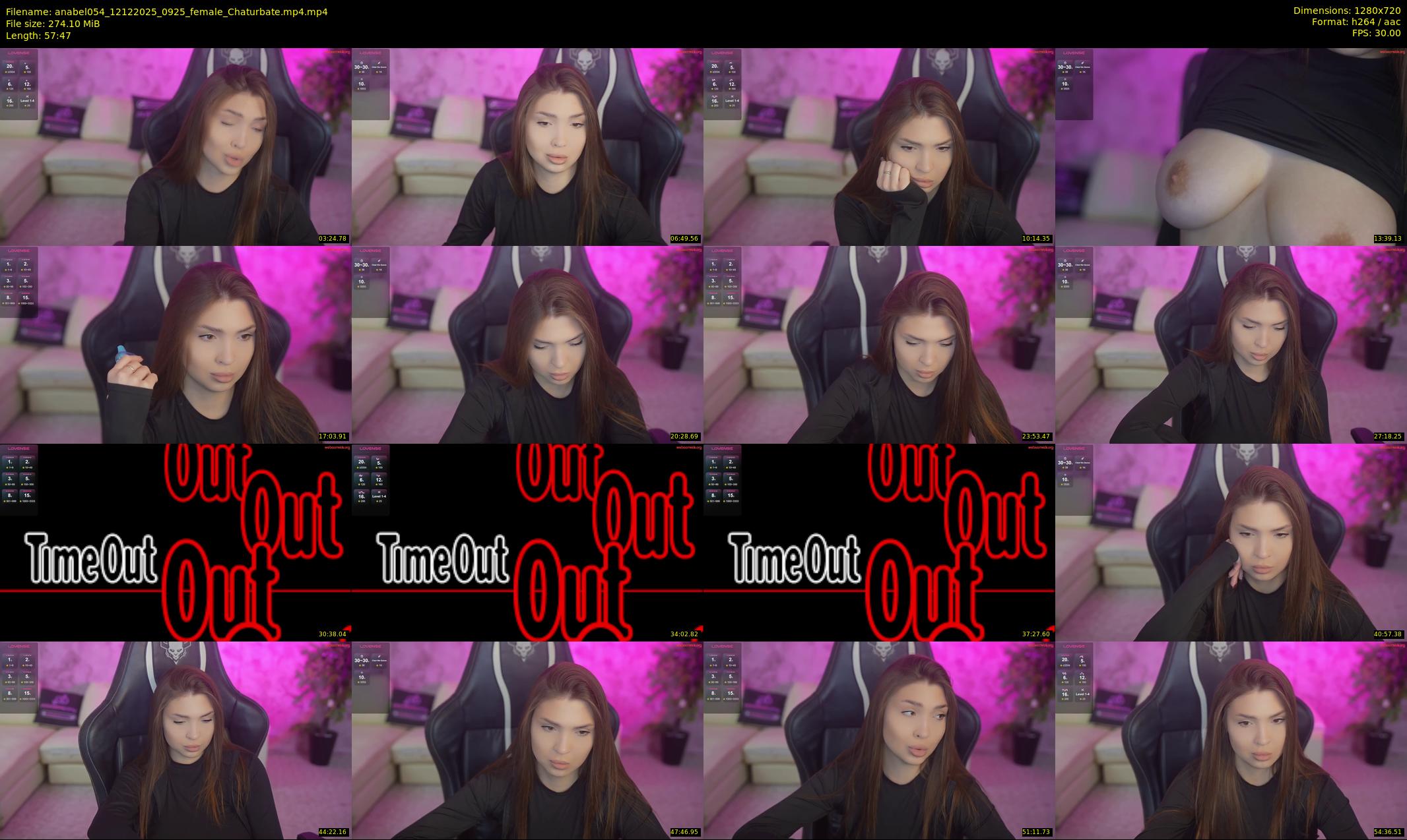 anabel054 — 58 minute Chaturbate female cam show recording, 720p, Dec 12, 2025
