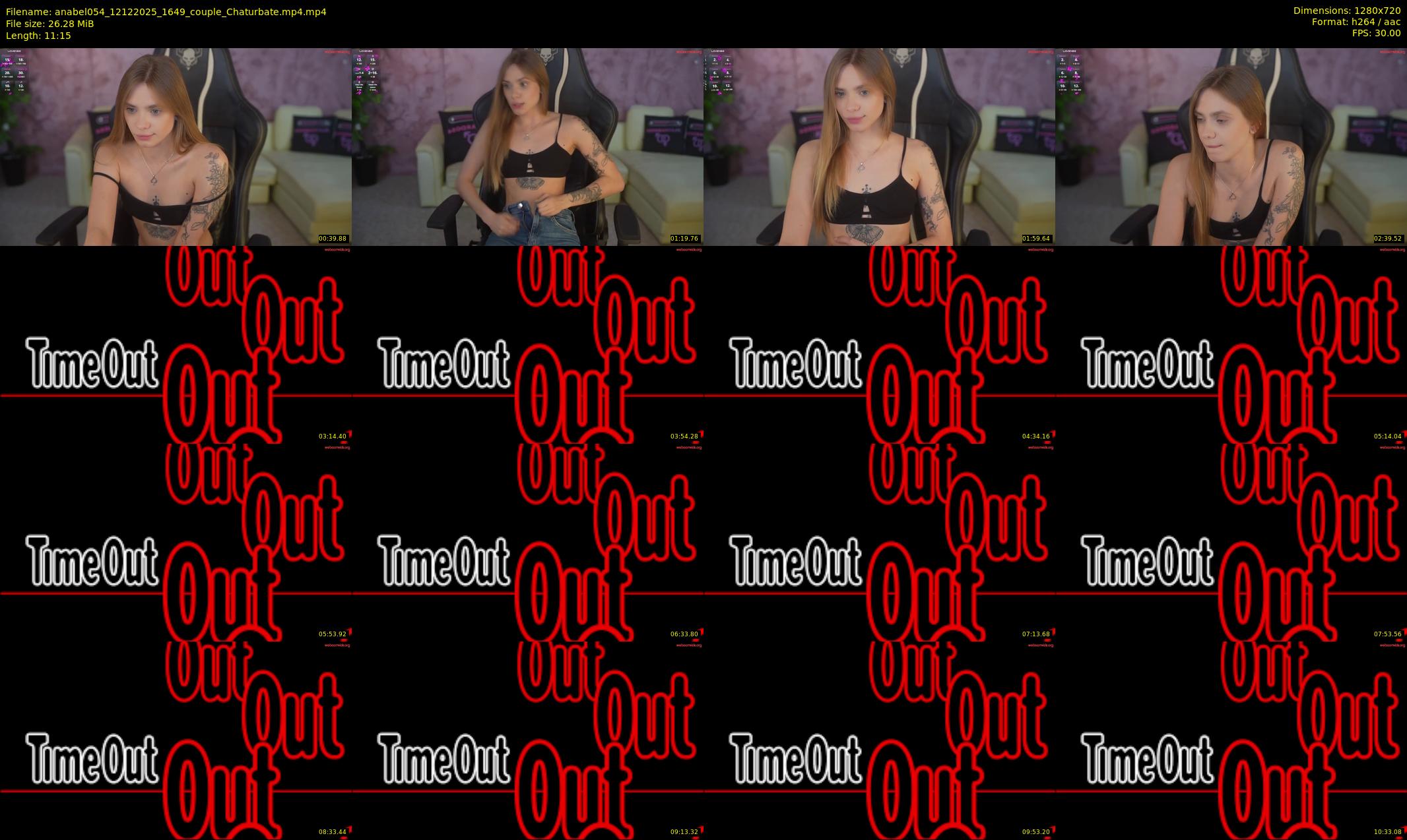 anabel054 — 12 minute Chaturbate female cam show recording, 720p, Dec 12, 2025