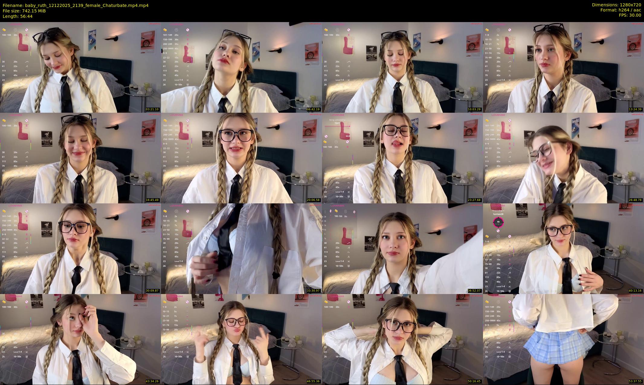 baby_ruth — 57 minute Chaturbate female cam show recording, 720p, Dec 12, 2025