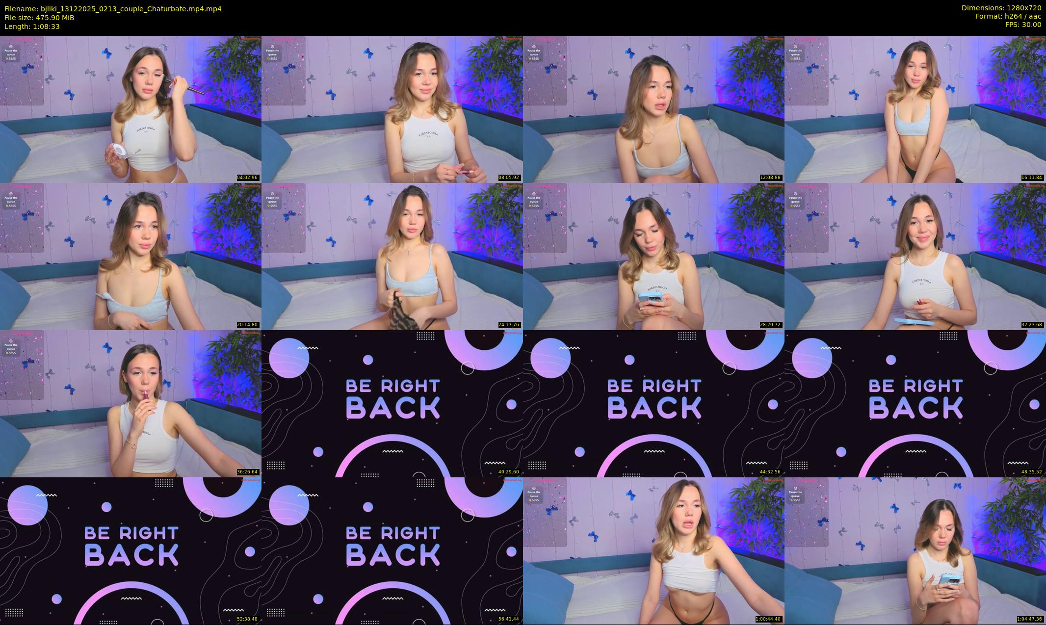 bjliki — 69 minute Chaturbate couple cam show recording, 720p, Dec 13, 2025