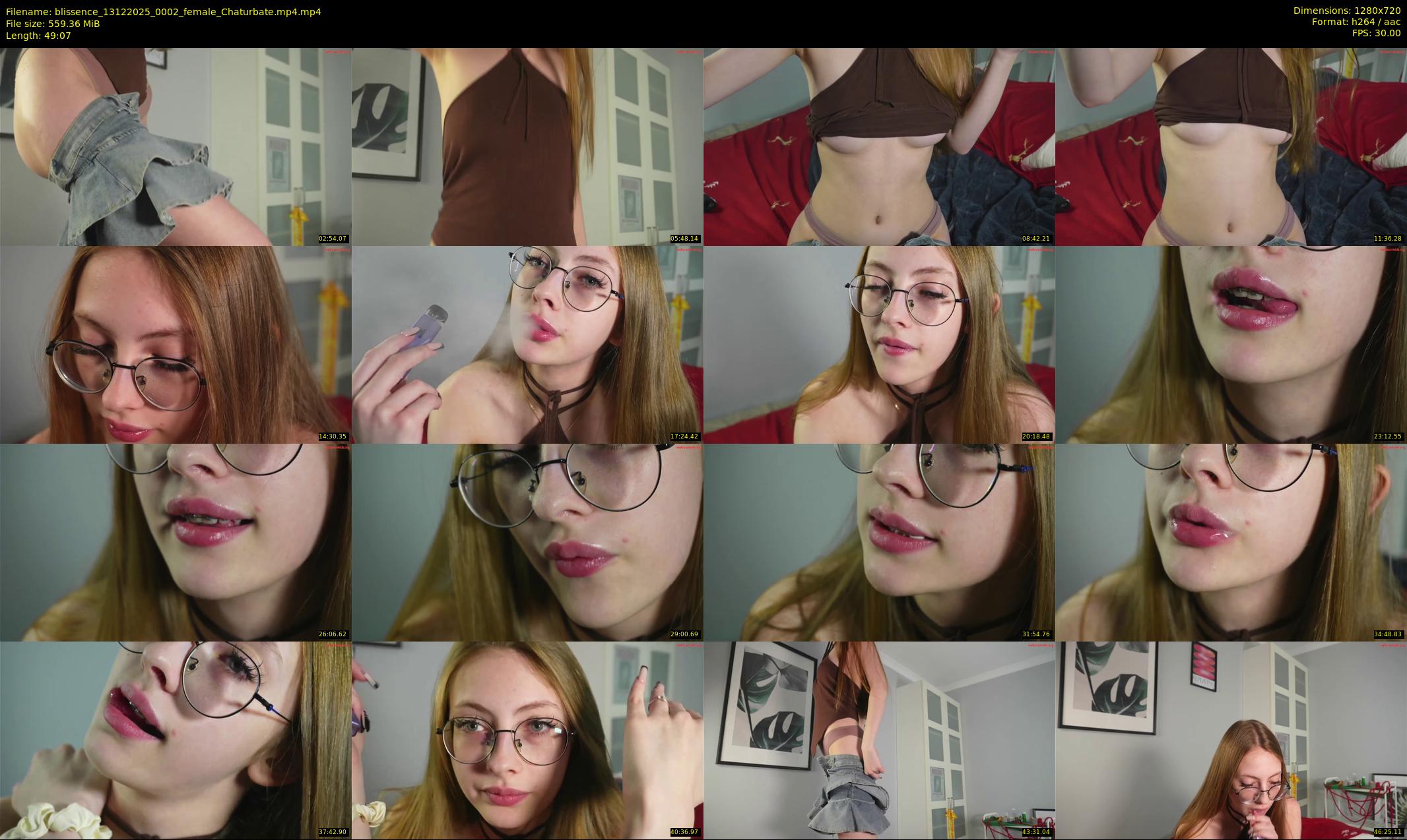 blissence — 50 minute Chaturbate female cam show recording, 720p, Dec 13, 2025