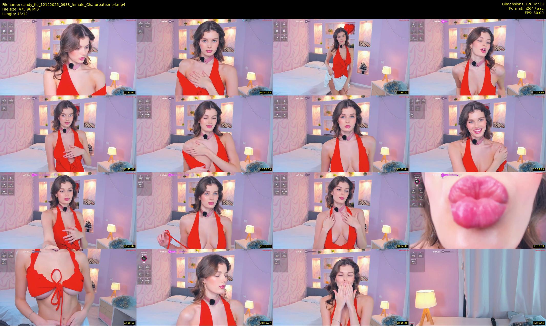 candy_flo — 44 minute Chaturbate female cam show recording, 720p, Dec 12, 2025