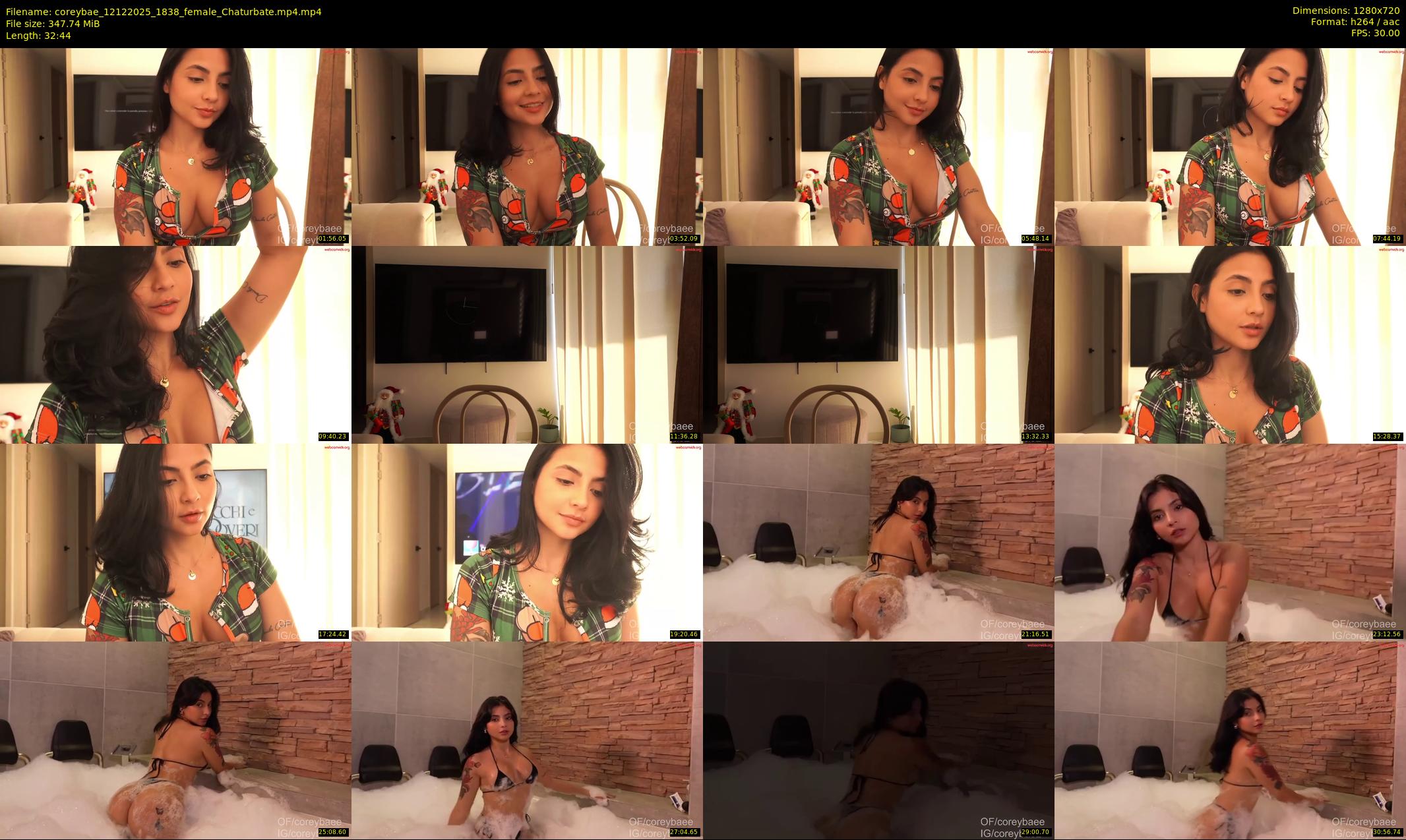coreybae — 33 minute Chaturbate female cam show recording, 720p, Dec 12, 2025