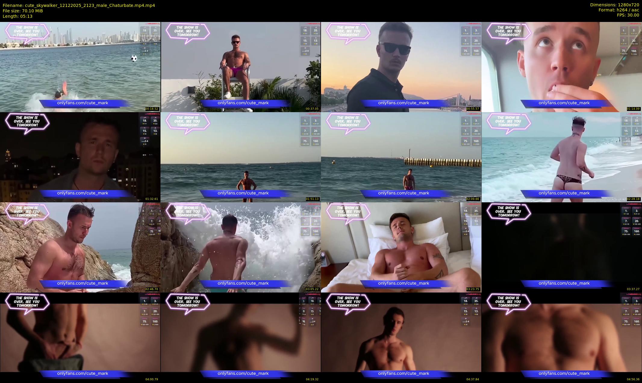 cute_skywalker — 6 minute Chaturbate male cam show recording, 720p, Dec 12, 2025