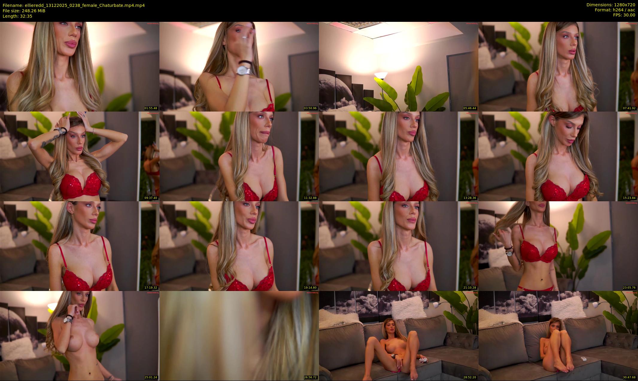 ellieredd — 33 minute Chaturbate female cam show recording, 720p, Dec 13, 2025