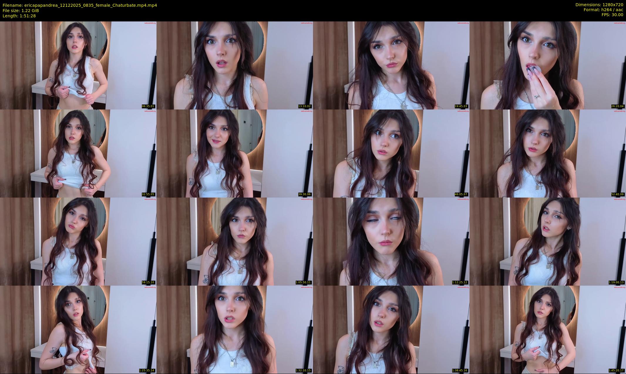 ericapapandrea — 112 minute Chaturbate female cam show recording, 720p, Dec 12, 2025