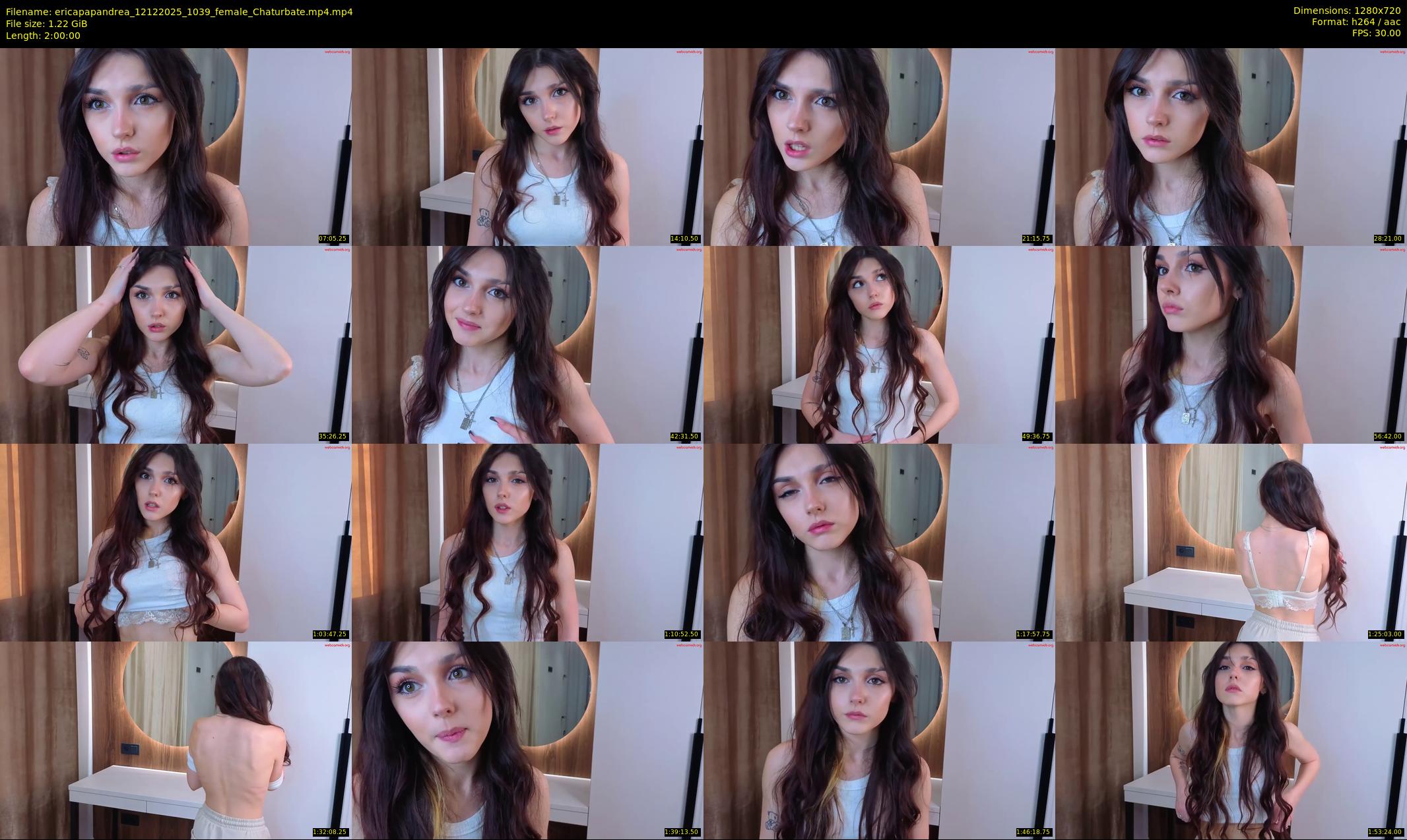ericapapandrea — 120 minute Chaturbate female cam show recording, 720p, Dec 12, 2025