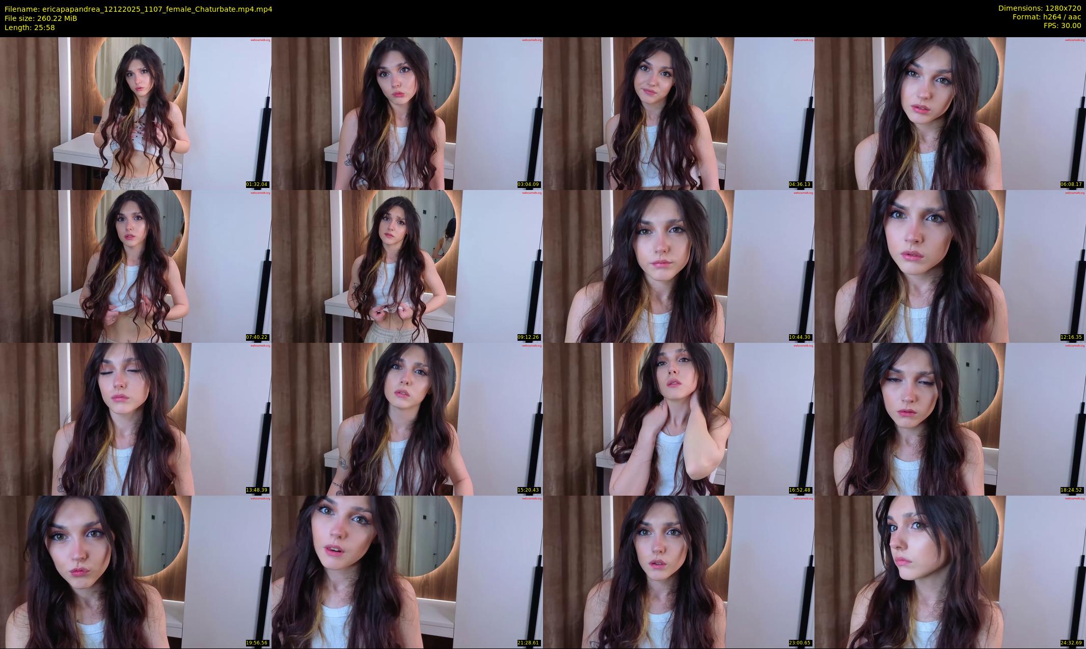 ericapapandrea — 26 minute Chaturbate female cam show recording, 720p, Dec 12, 2025