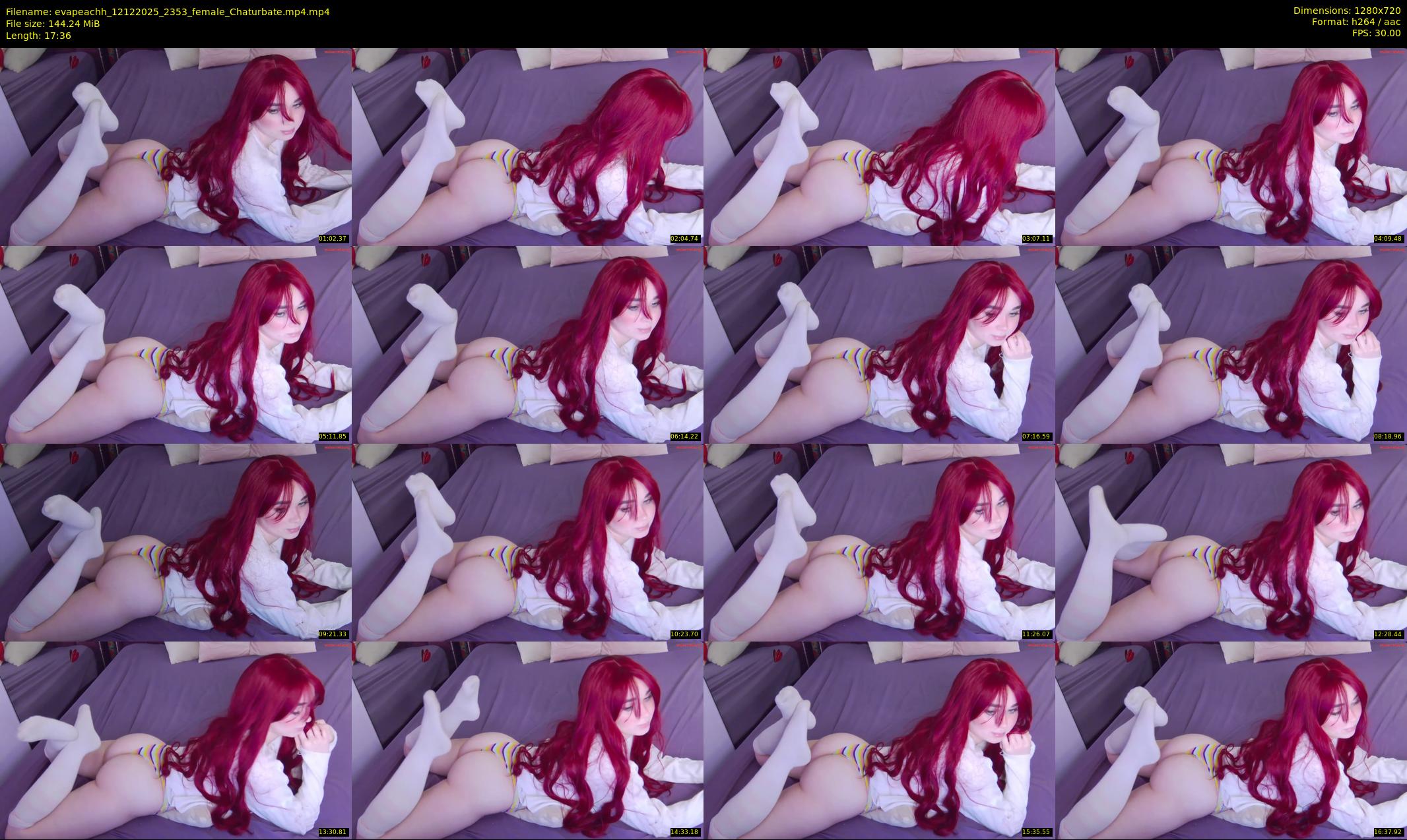 evapeachh — 18 minute Chaturbate female cam show recording, 720p, Dec 12, 2025