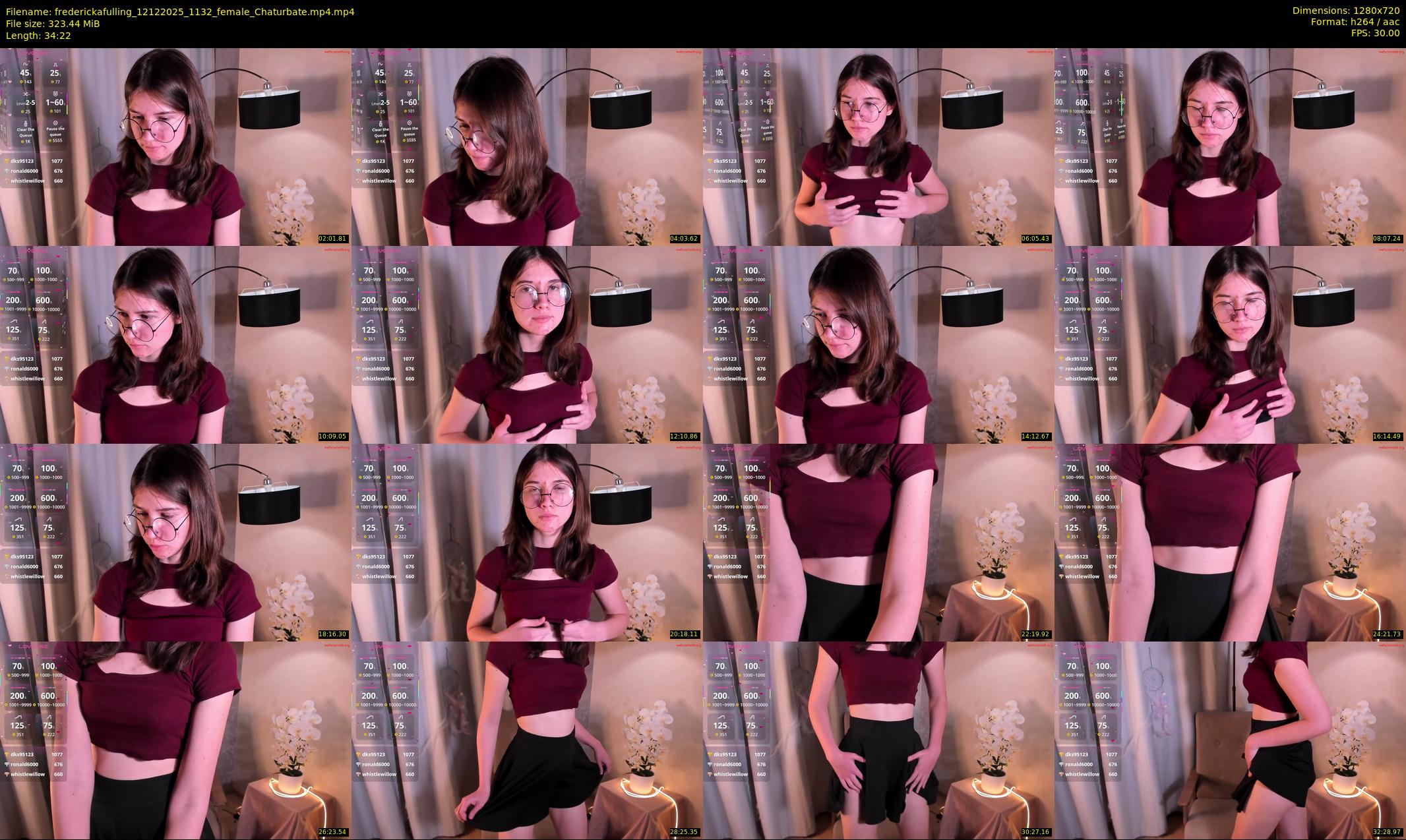 frederickafulling — 35 minute Chaturbate female cam show recording, 720p, Dec 12, 2025