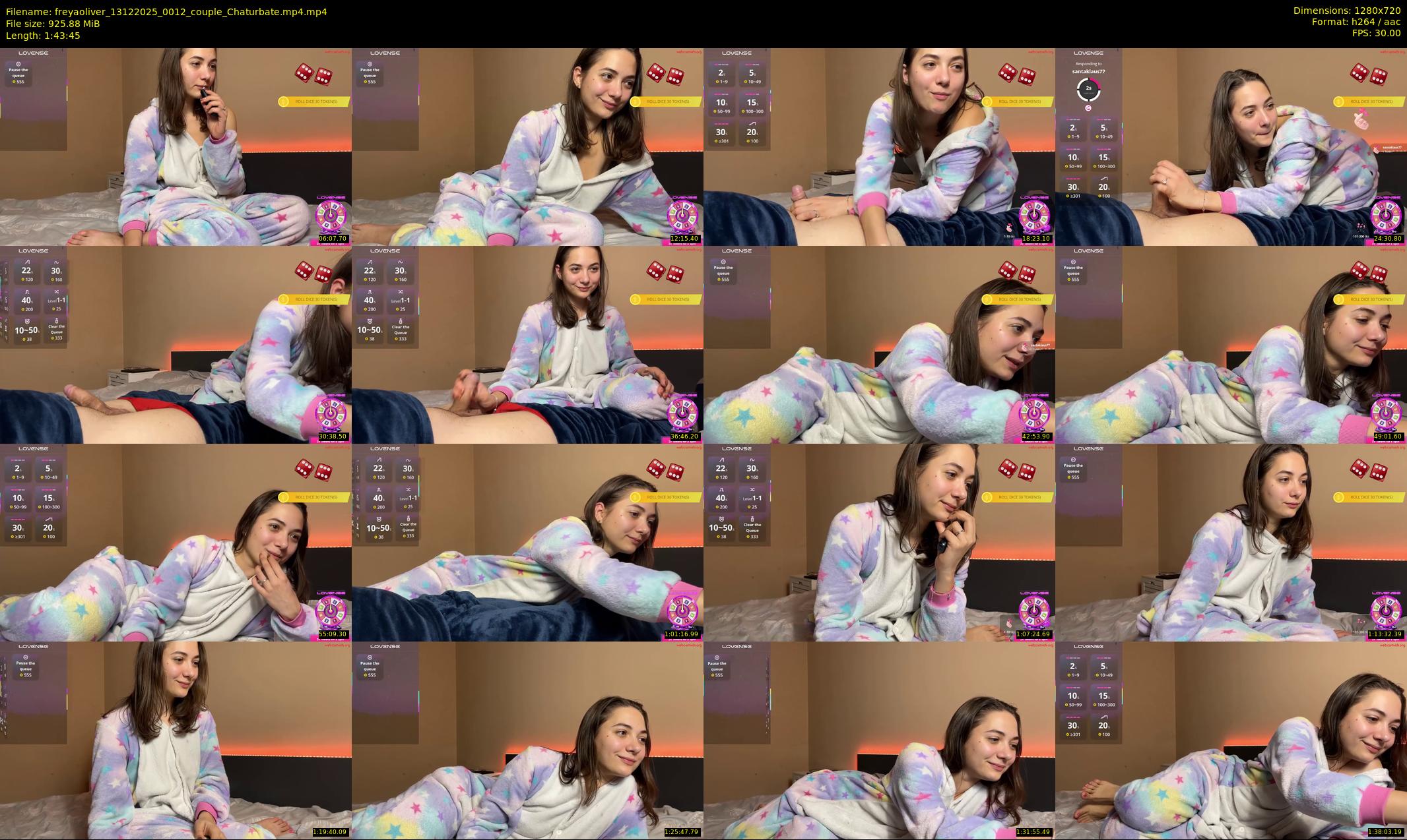 freyaoliver — 104 minute Chaturbate couple cam show recording, 720p, Dec 13, 2025