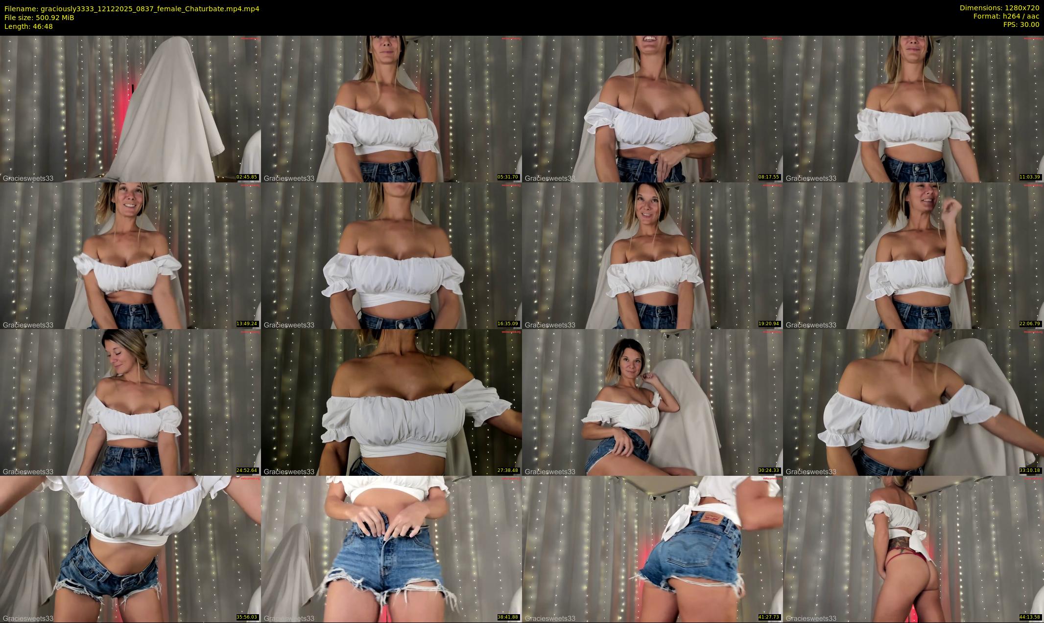 graciously3333 — 47 minute Chaturbate female cam show recording, 720p, Dec 12, 2025
