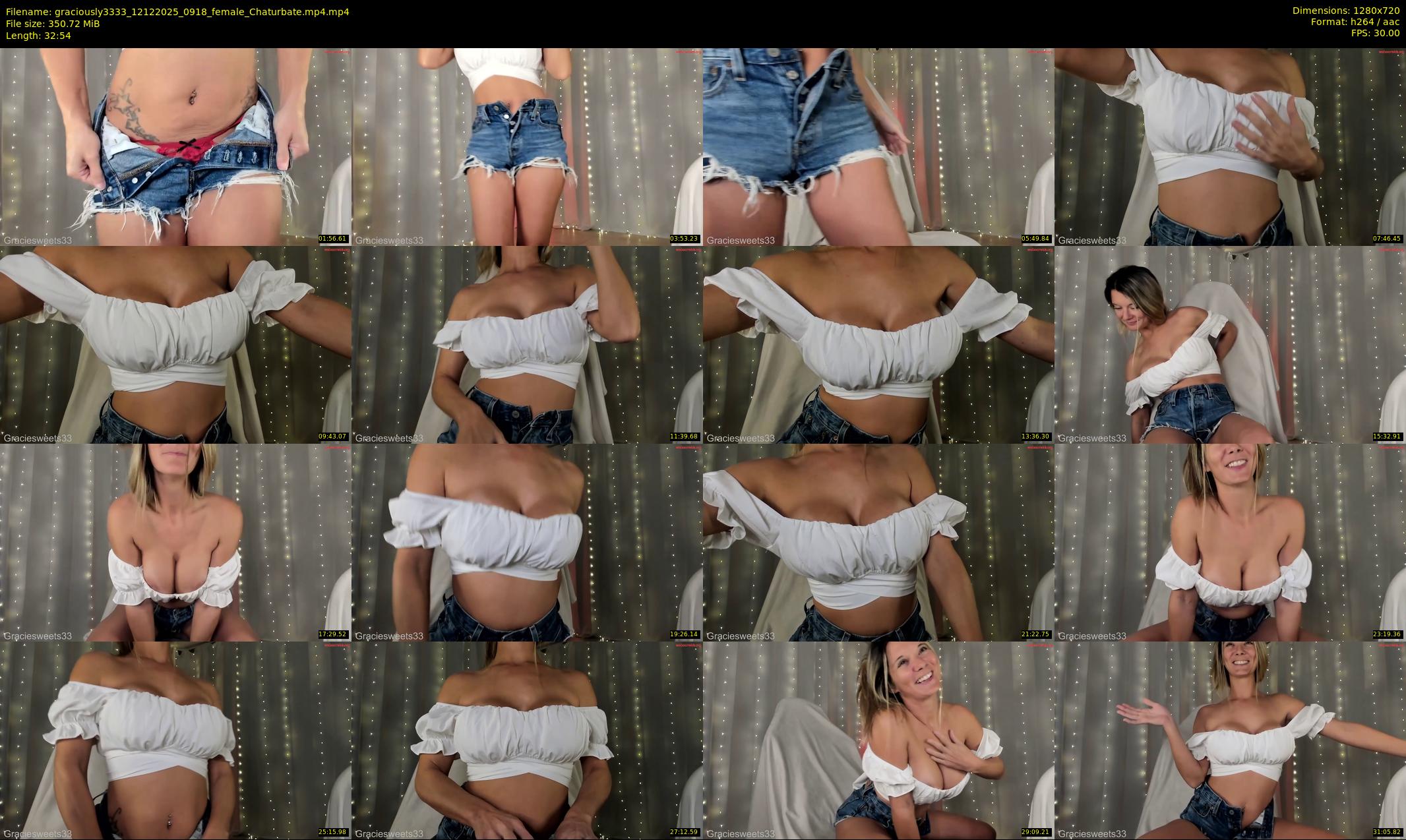 graciously3333 — 33 minute Chaturbate female cam show recording, 720p, Dec 12, 2025