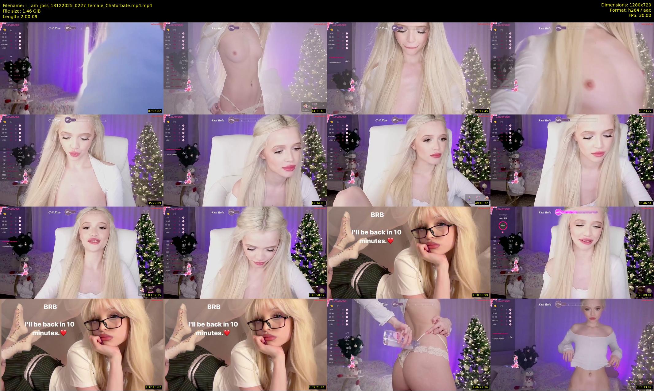 i__am_joss — 121 minute Chaturbate female cam show recording, 720p, Dec 13, 2025