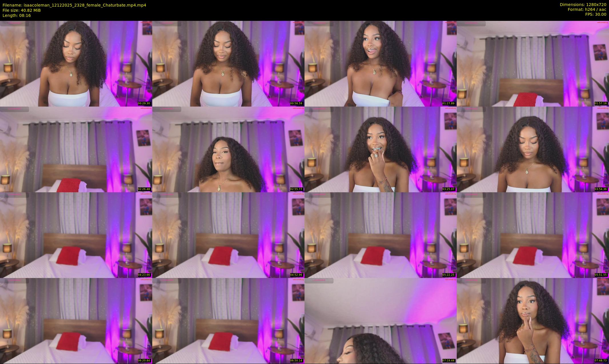 isaacoleman — 9 minute Chaturbate female cam show recording, 720p, Dec 12, 2025