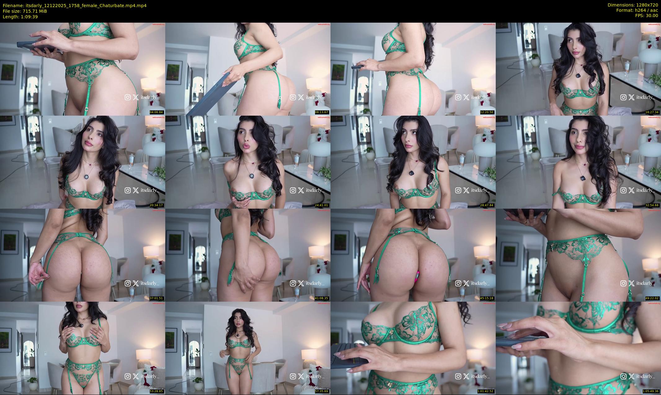 itsdarly — 70 minute Chaturbate female cam show recording, 720p, Dec 12, 2025