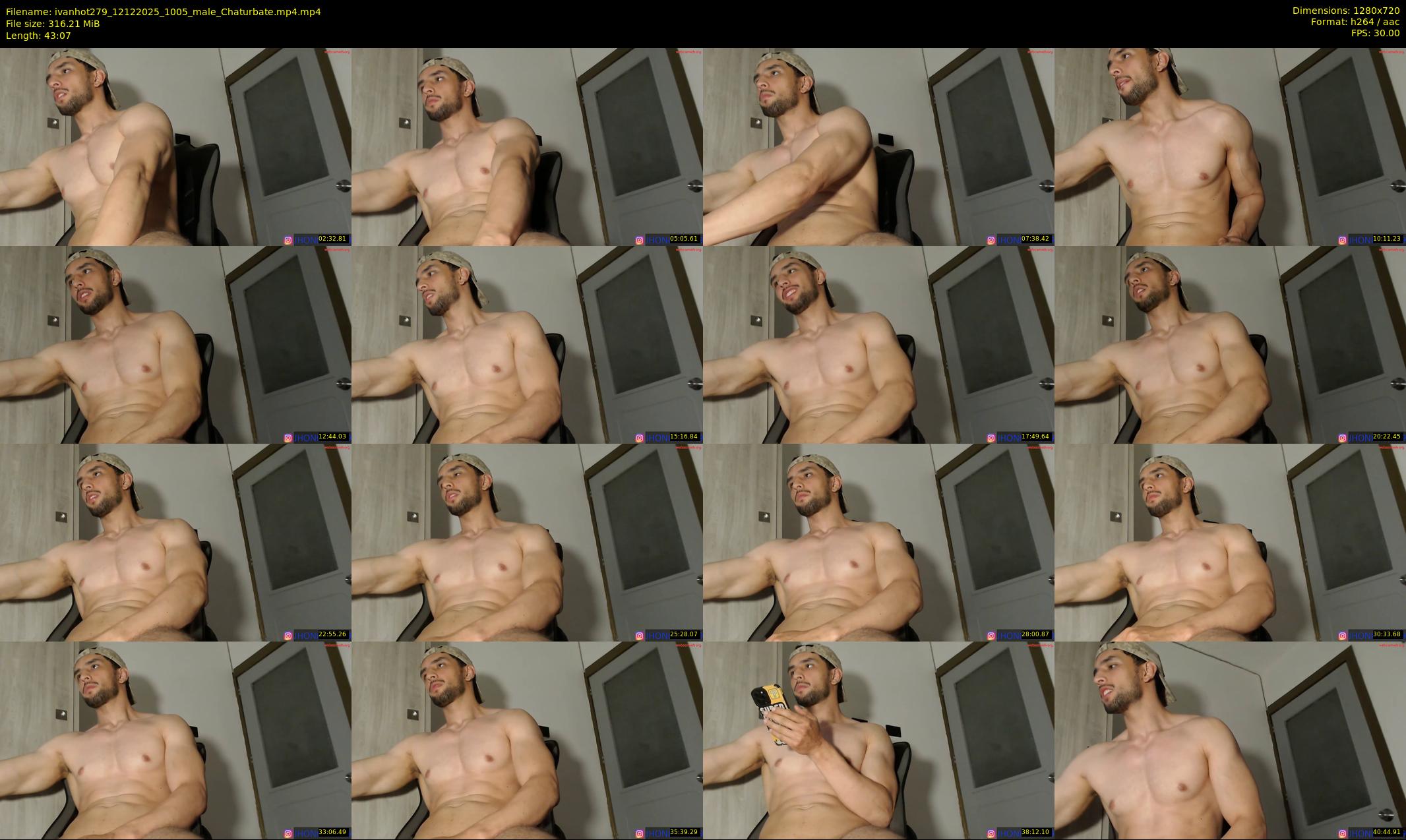 ivanhot279 — 44 minute Chaturbate male cam show recording, 720p, Dec 12, 2025