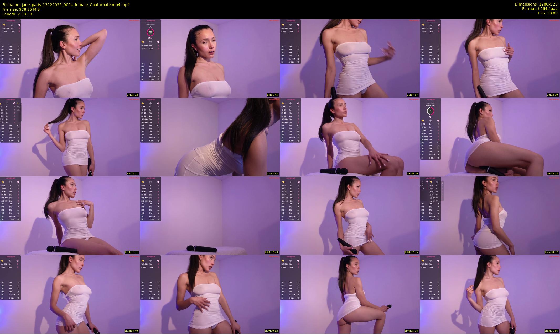 jade_paris — 121 minute Chaturbate female cam show recording, 720p, Dec 13, 2025