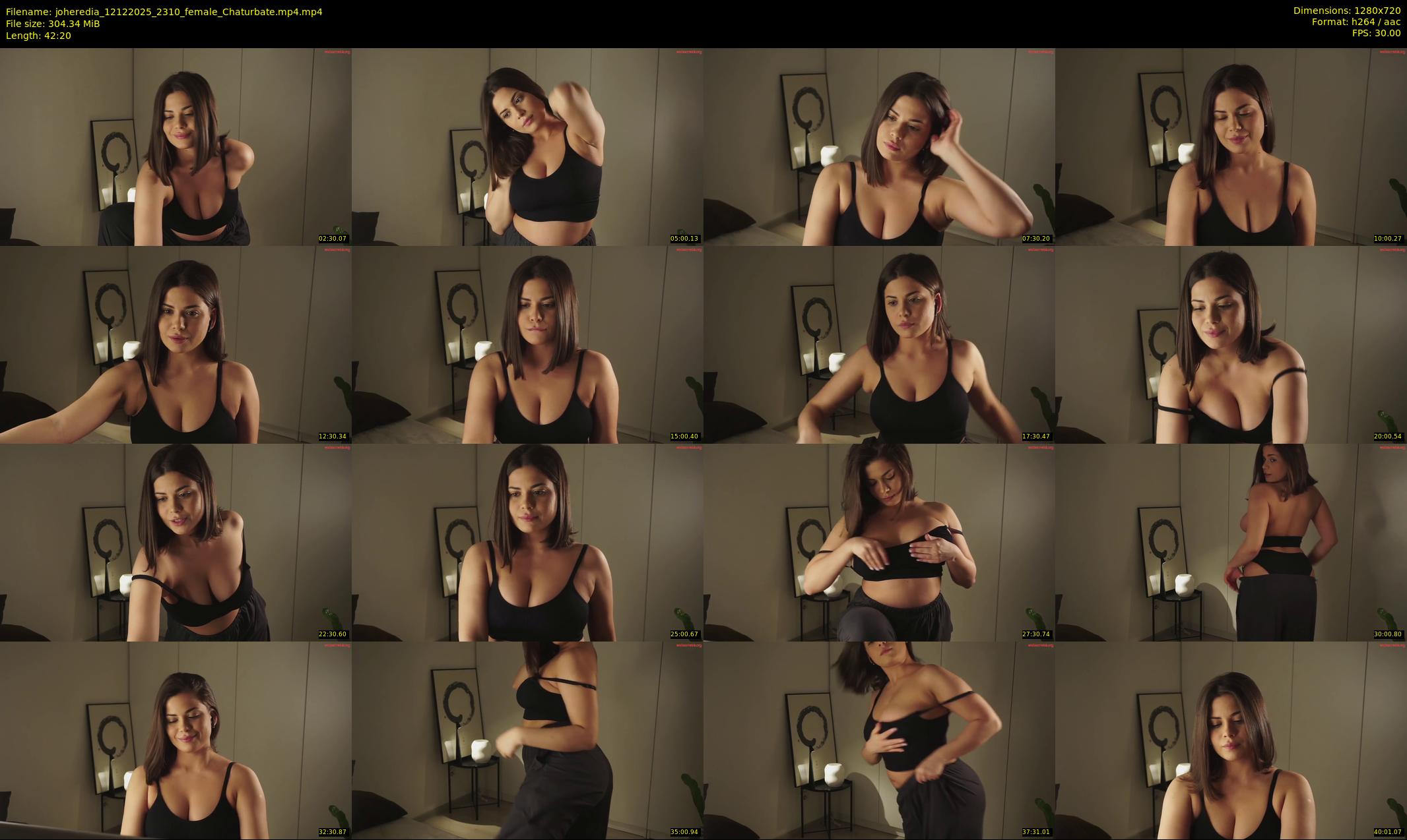 joheredia — 43 minute Chaturbate female cam show recording, 720p, Dec 12, 2025