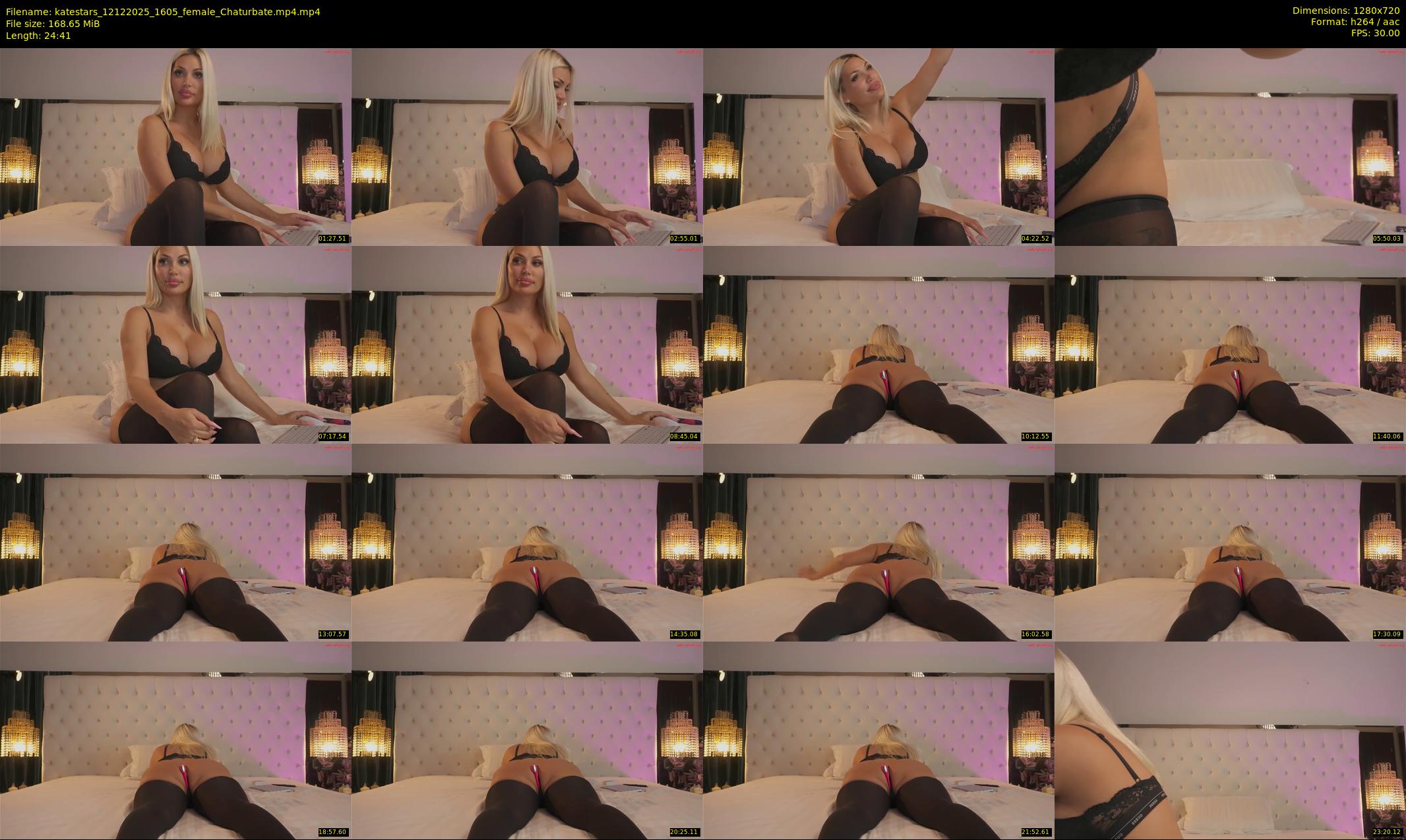 katestars — 25 minute Chaturbate female cam show recording, 720p, Dec 12, 2025