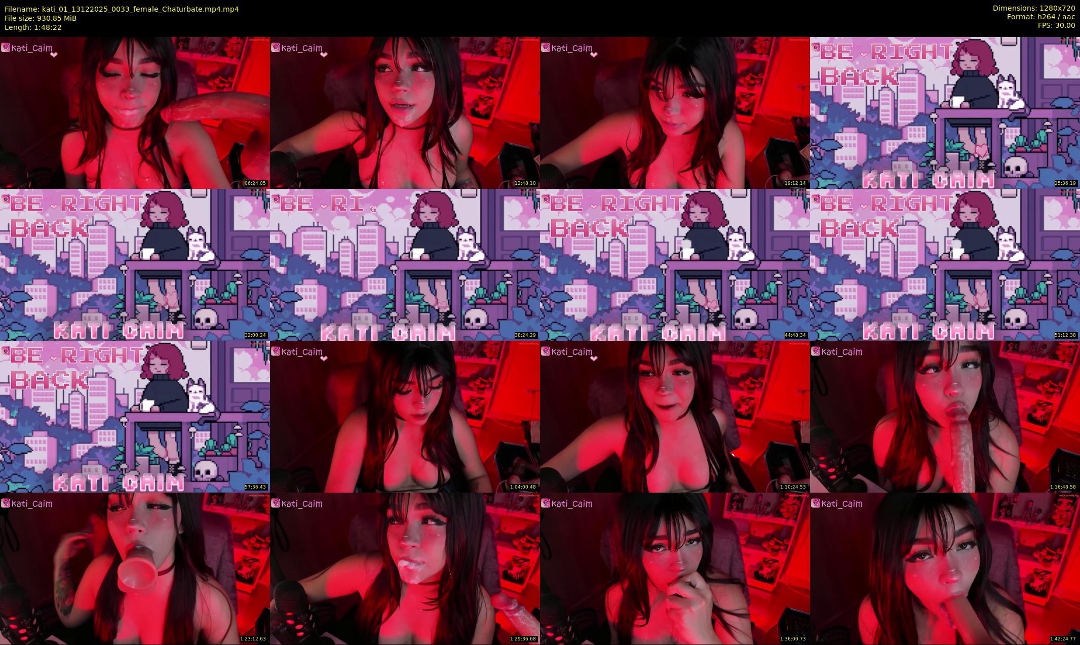 kati_01 — 109 minute Chaturbate female cam show recording, 720p, Dec 13, 2025