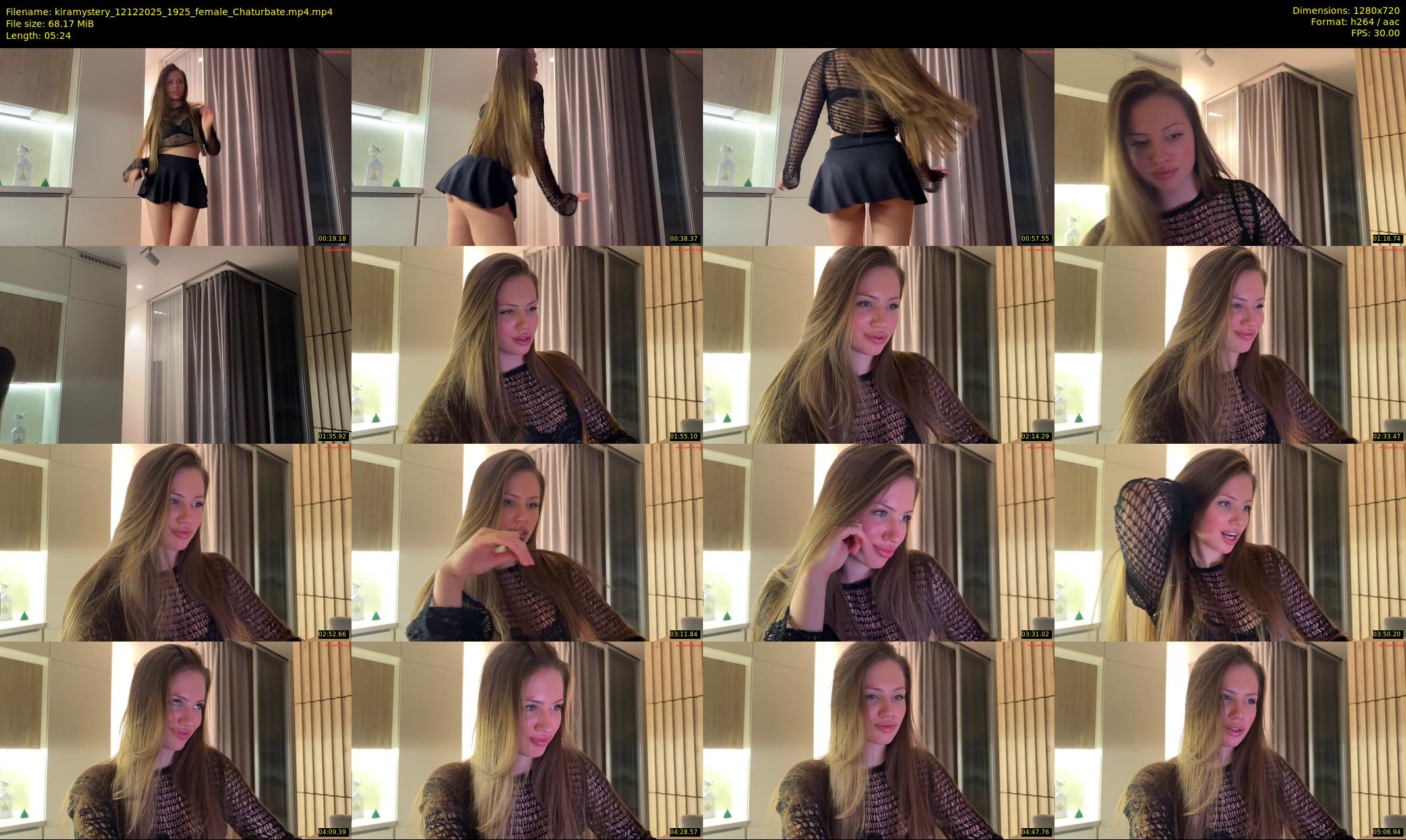 kiramystery — 6 minute Chaturbate female cam show recording, 720p, Dec 12, 2025
