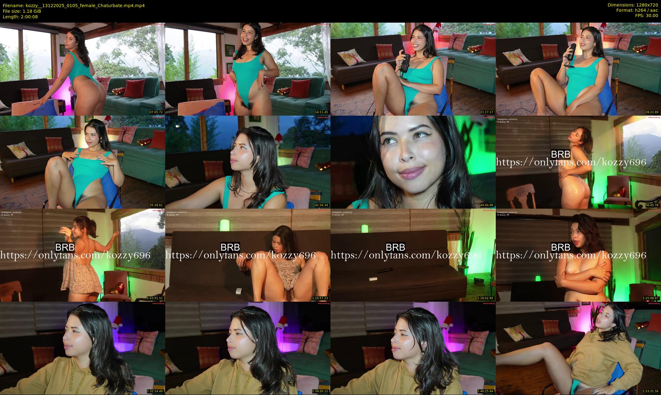 kozzy_ — 121 minute Chaturbate female cam show recording, 720p, Dec 13, 2025