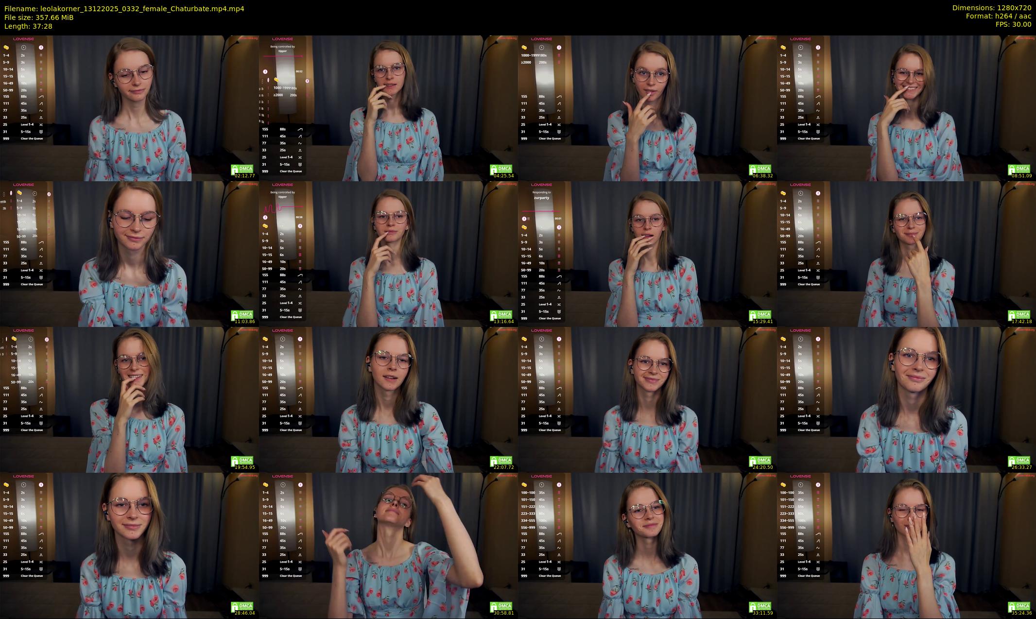 leolakorner — 38 minute Chaturbate female cam show recording, 720p, Dec 13, 2025