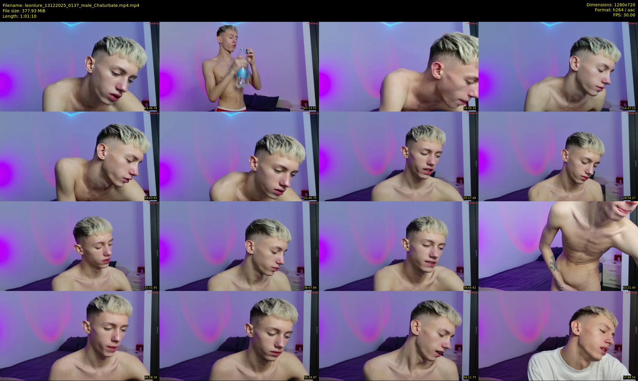 leonlure — 62 minute Chaturbate male cam show recording, 720p, Dec 13, 2025