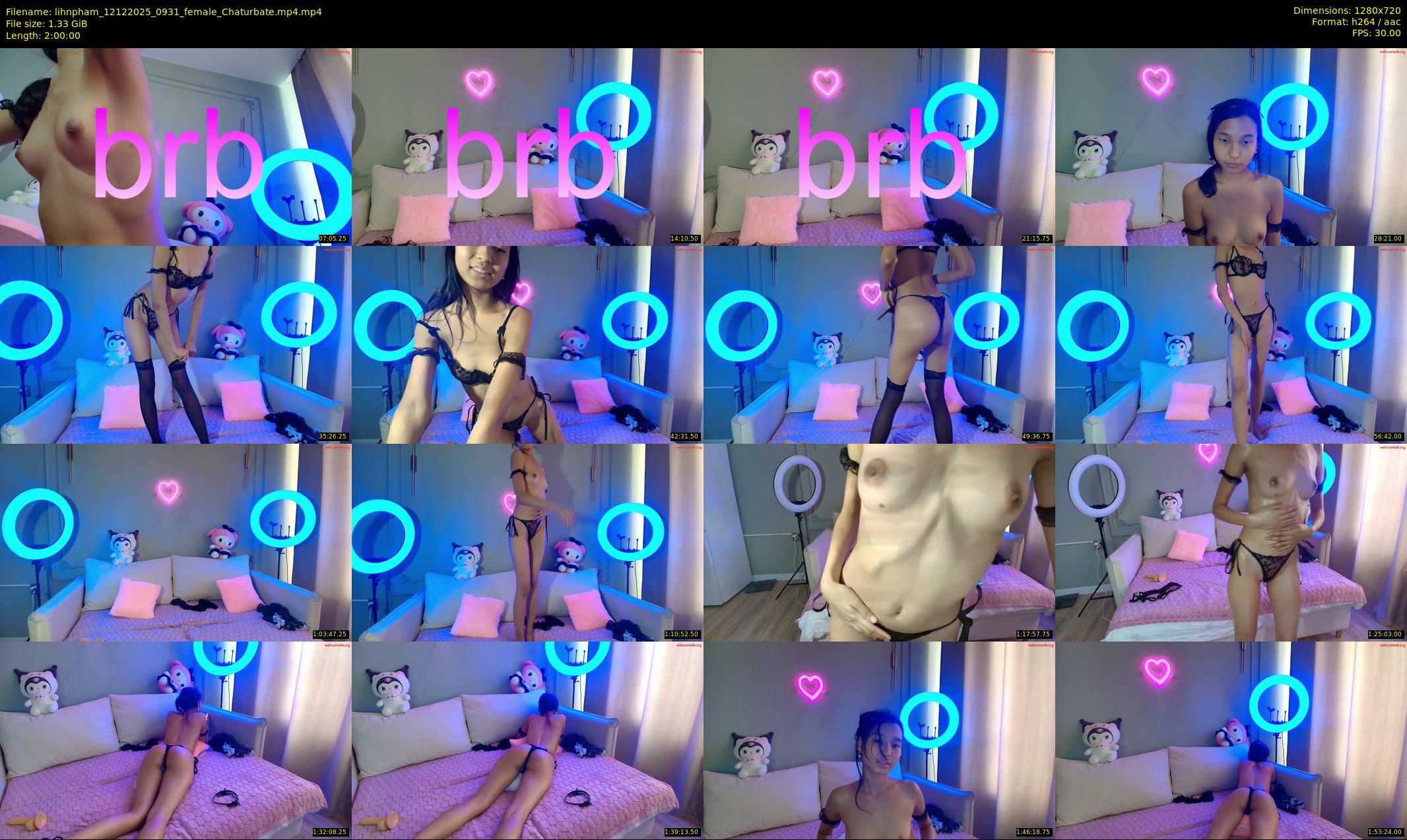 lihnpham — 120 minute Chaturbate female cam show recording, 720p, Dec 12, 2025