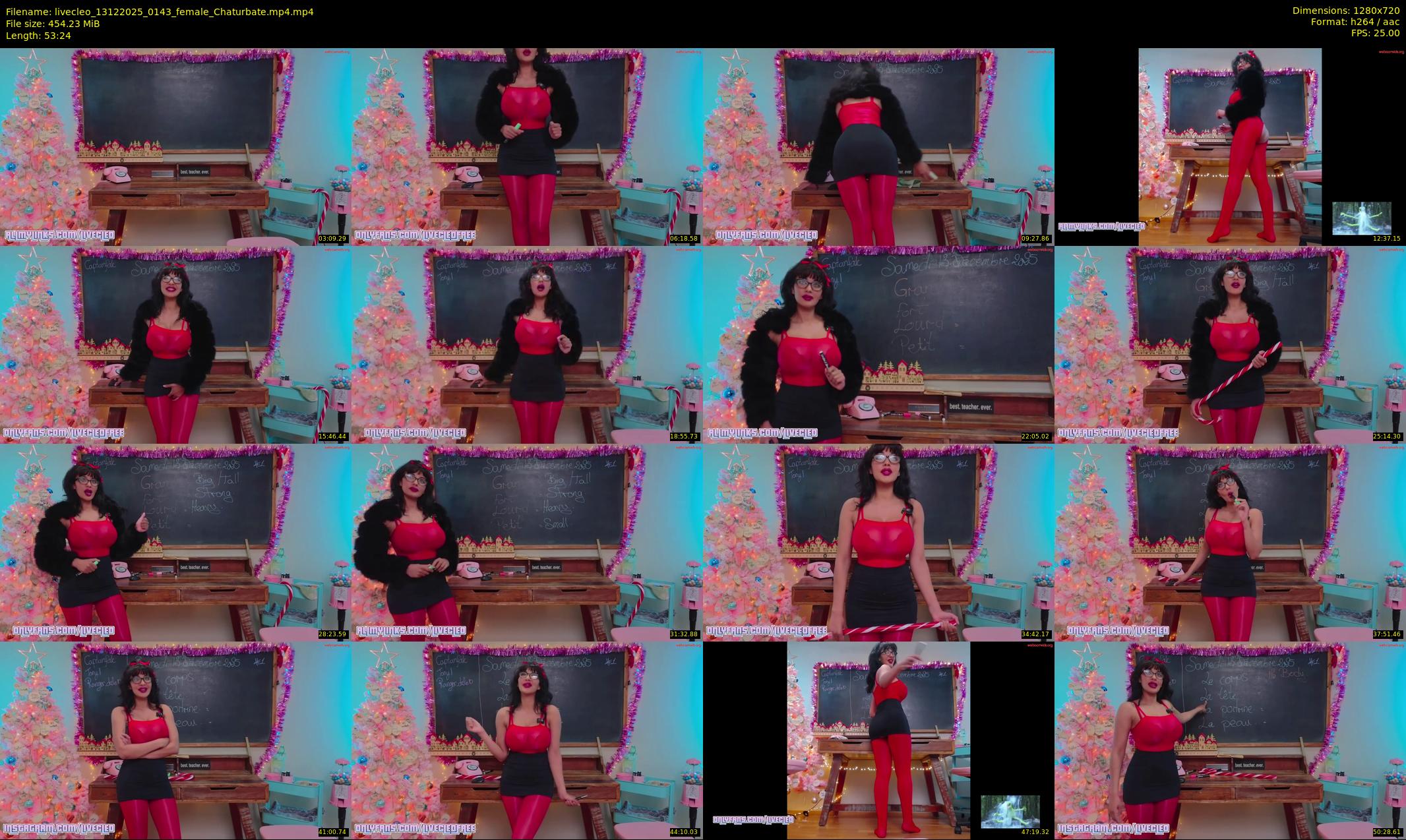 livecleo — 54 minute Chaturbate female cam show recording, 720p, Dec 13, 2025