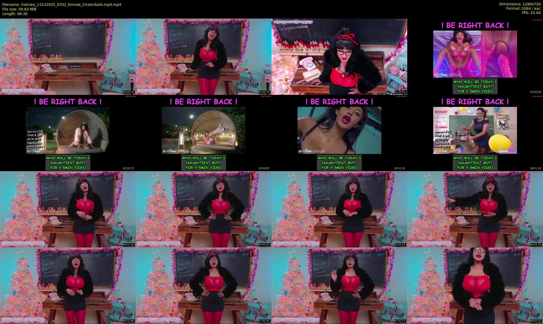 livecleo — 9 minute Chaturbate female cam show recording, 720p, Dec 13, 2025
