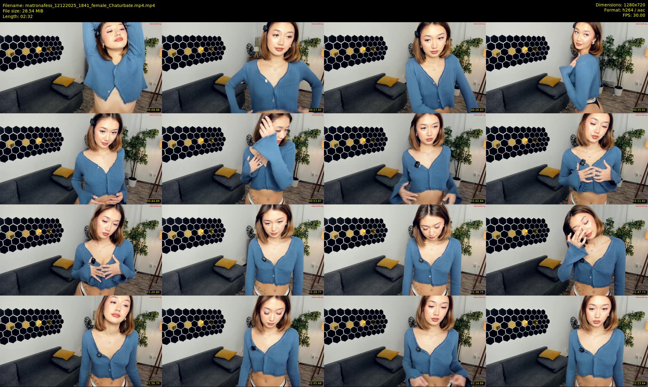 matronafess — 3 minute Chaturbate female cam show recording, 720p, Dec 12, 2025