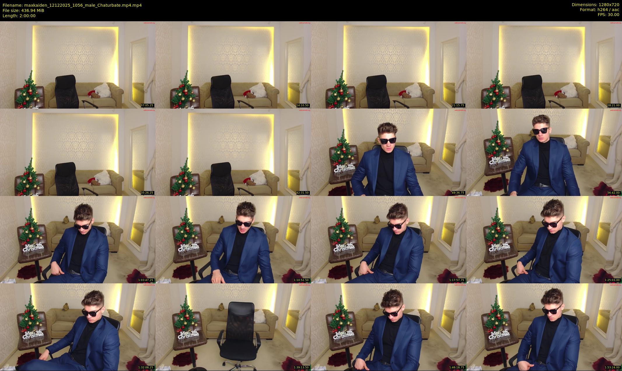 maxkaiden — 120 minute Chaturbate male cam show recording, 720p, Dec 12, 2025