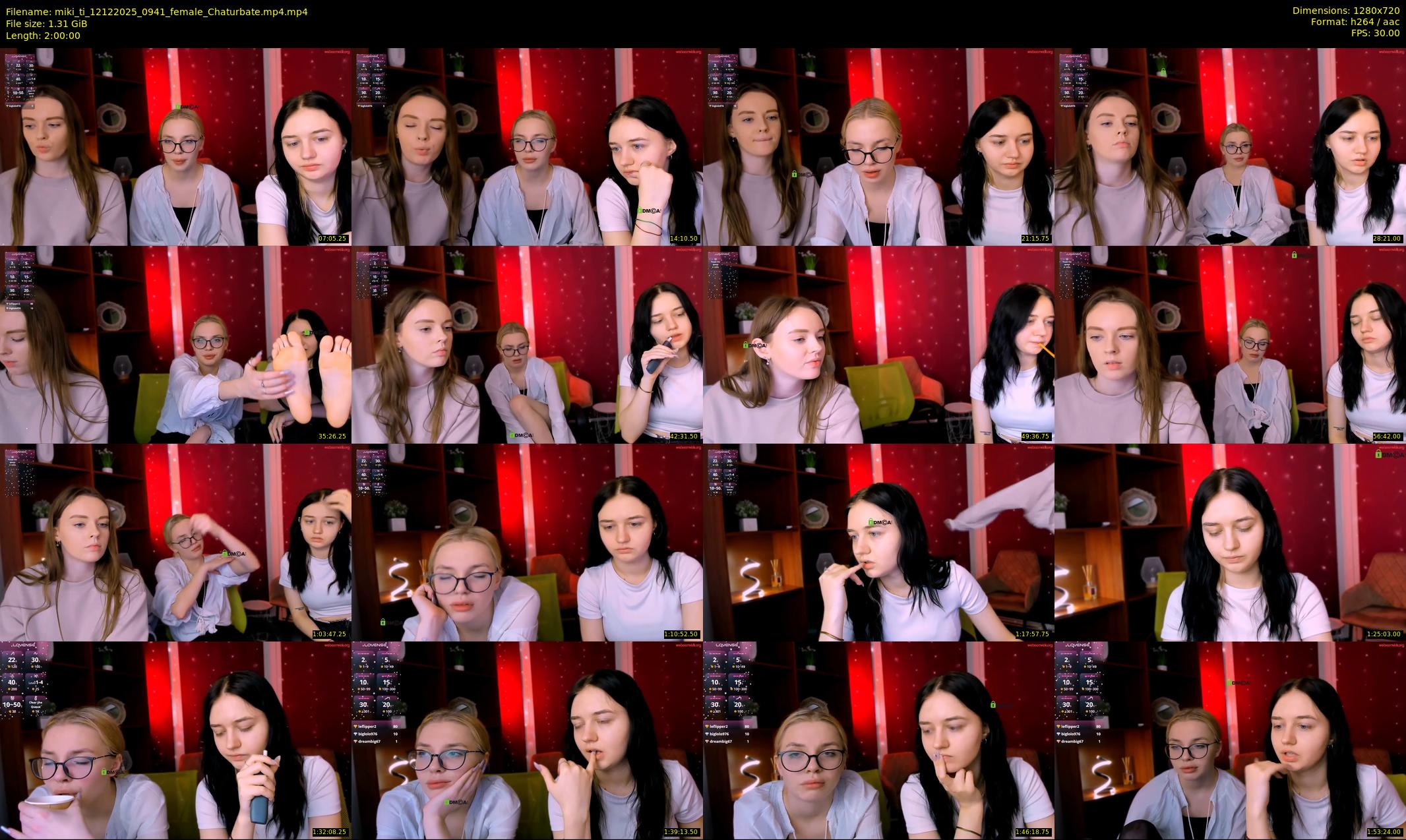 miki_ti — 120 minute Chaturbate female cam show recording, 720p, Dec 12, 2025