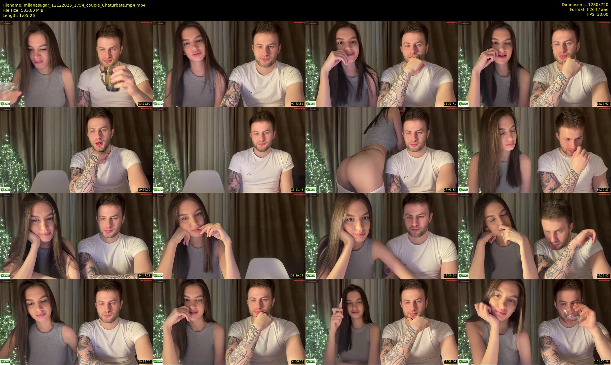 milanasugar — 66 minute Chaturbate couple cam show recording, 720p, Dec 12, 2025