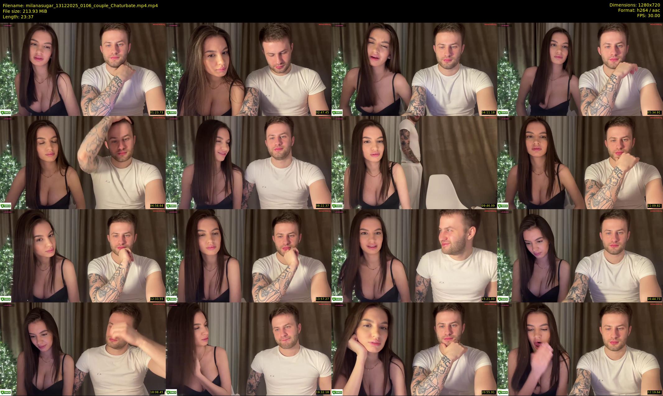 milanasugar — 24 minute Chaturbate couple cam show recording, 720p, Dec 13, 2025