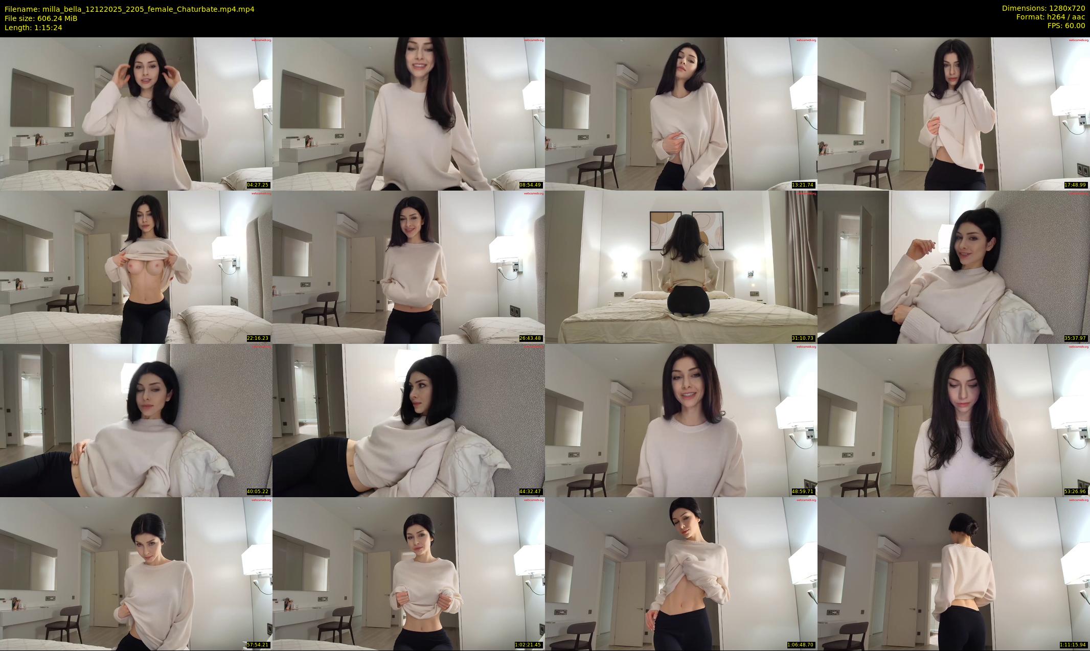 milla_bella — 76 minute Chaturbate female cam show recording, 720p, Dec 12, 2025