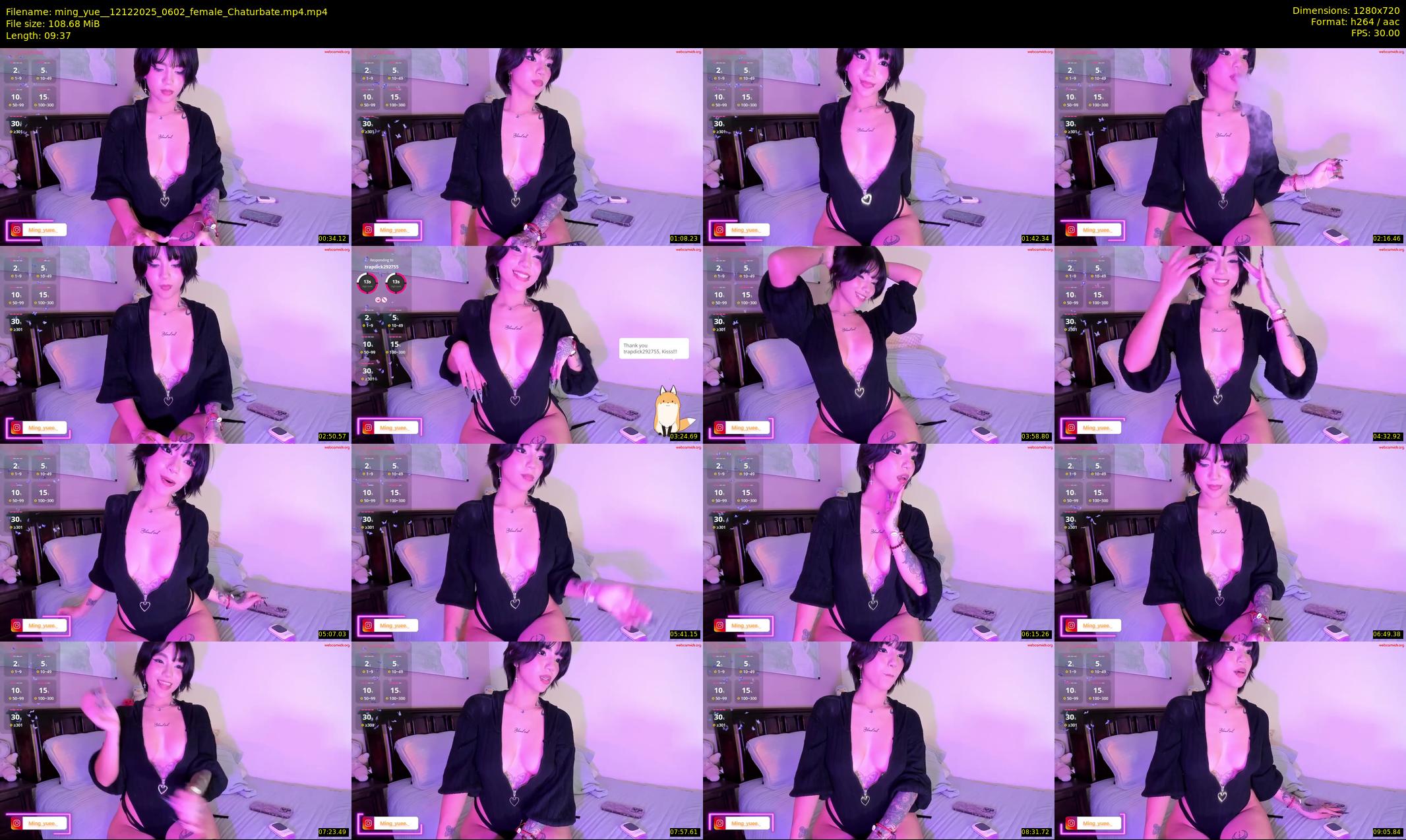 ming_yue_ — 10 minute Chaturbate female cam show recording, 720p, Dec 12, 2025