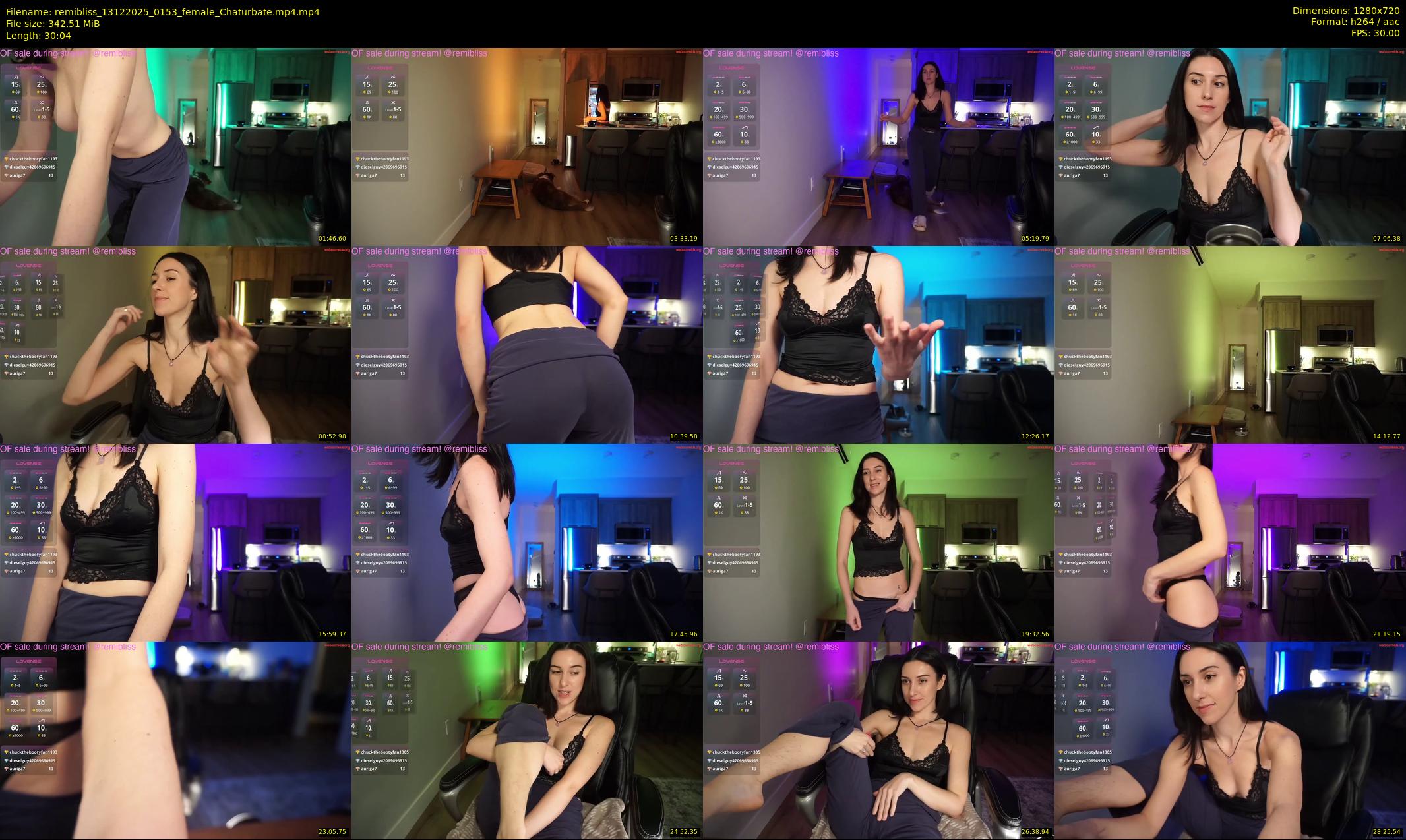 remibliss — 31 minute Chaturbate female cam show recording, 720p, Dec 13, 2025