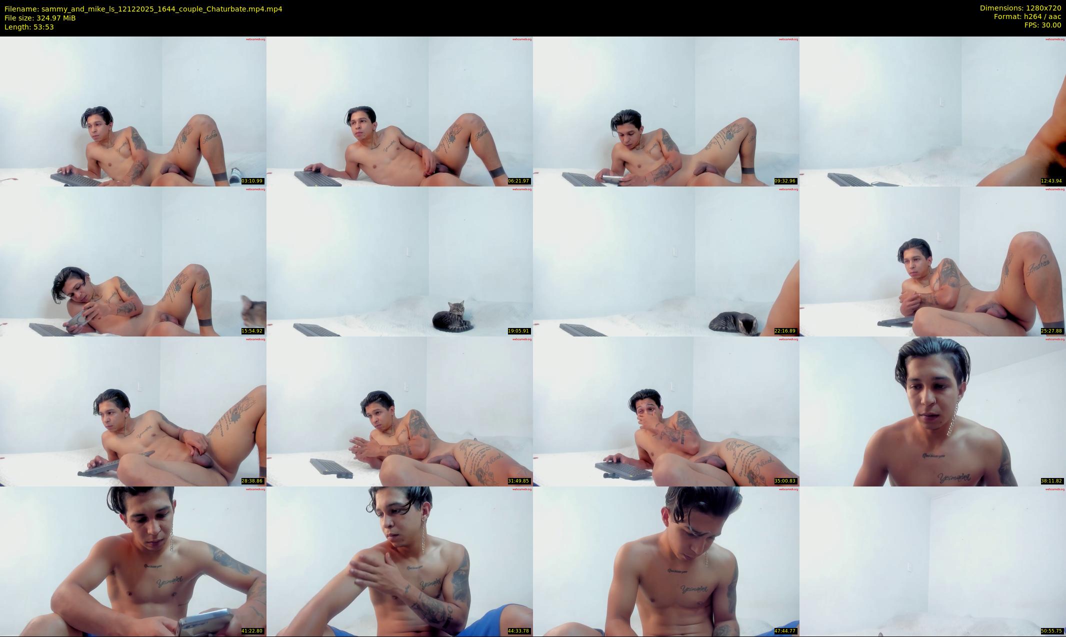 sammy_and_mike_ls — 54 minute Chaturbate couple cam show recording, 720p, Dec 12, 2025