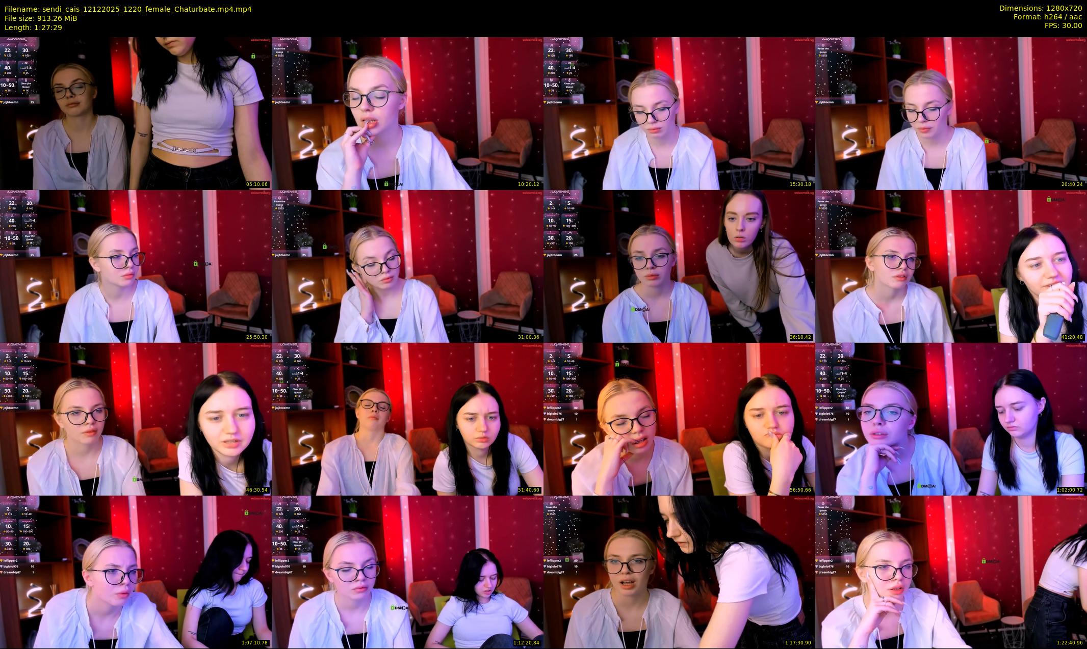 sendi_cais — 88 minute Chaturbate female cam show recording, 720p, Dec 12, 2025