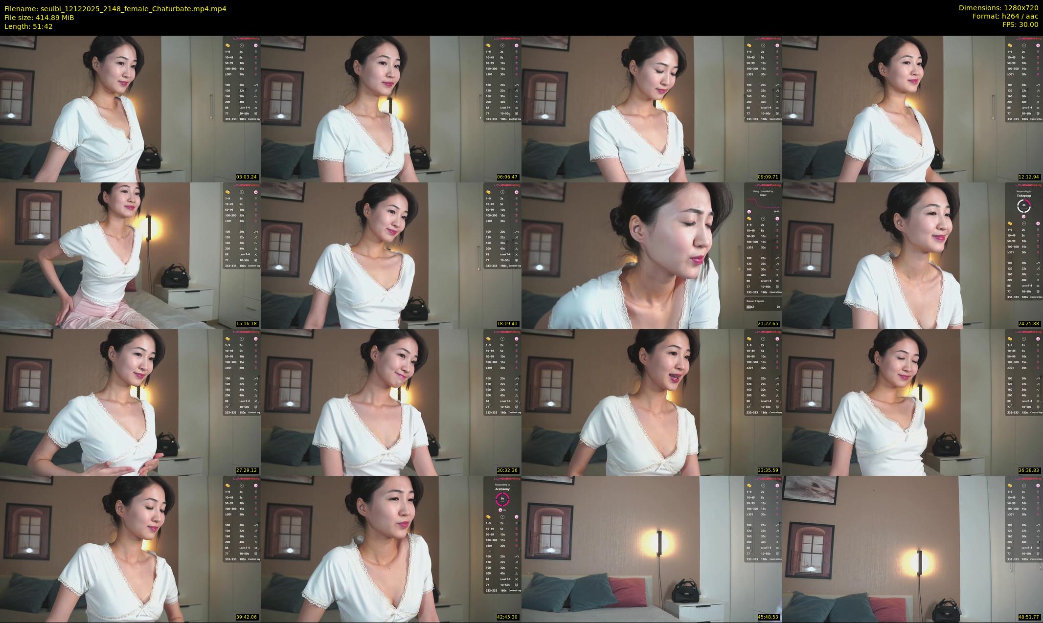 seulbi — 52 minute Chaturbate female cam show recording, 720p, Dec 12, 2025