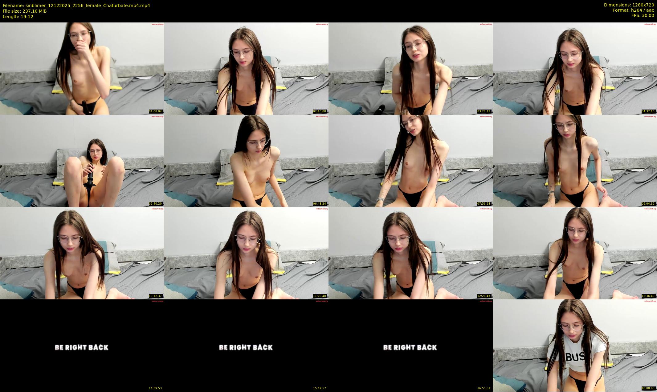 sinblimer — 20 minute Chaturbate female cam show recording, 720p, Dec 12, 2025