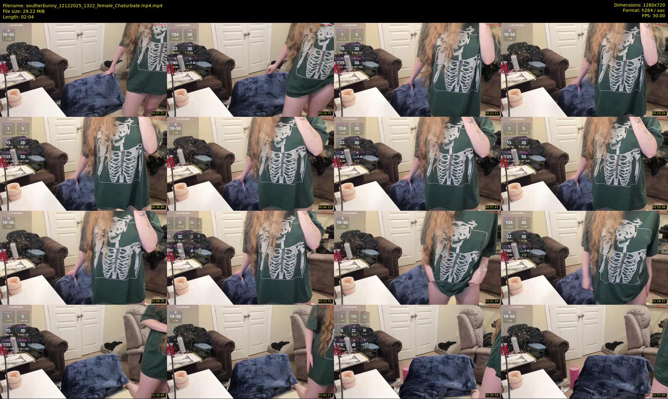 southerbunny — 3 minute Chaturbate female cam show recording, 720p, Dec 12, 2025