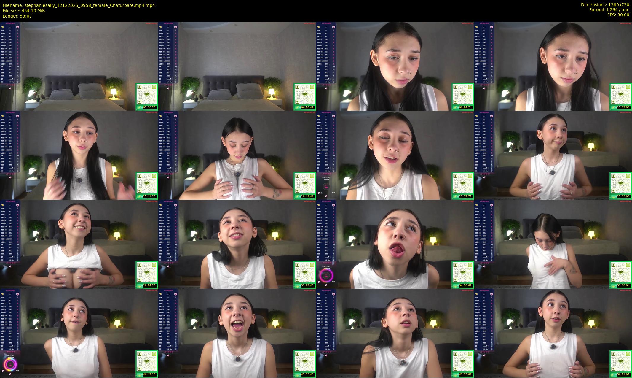 stephaniesally — 54 minute Chaturbate female cam show recording, 720p, Dec 12, 2025