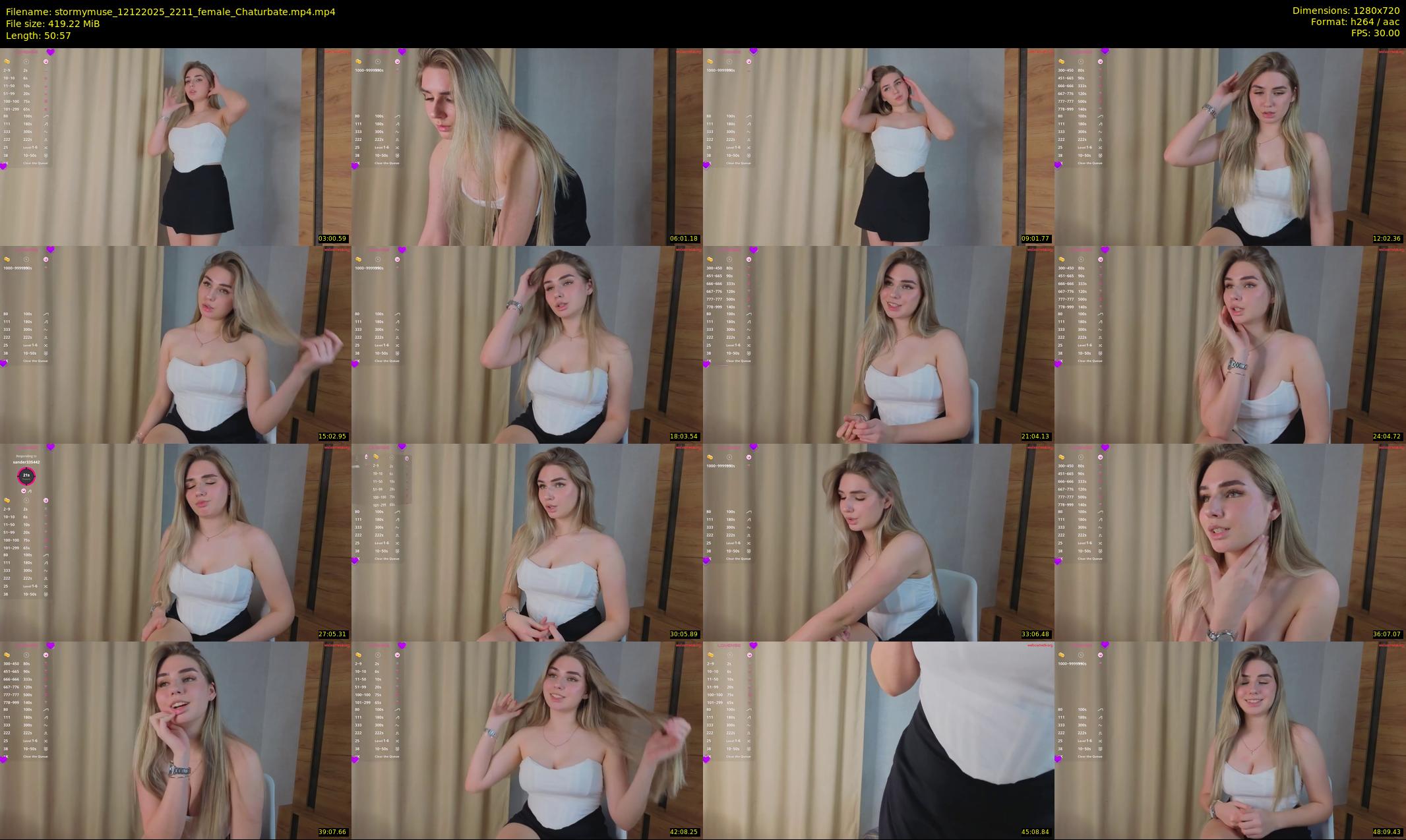 stormymuse — 51 minute Chaturbate female cam show recording, 720p, Dec 12, 2025