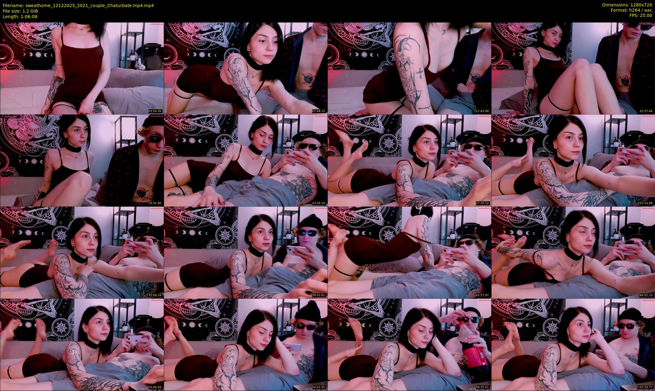 sweathome — 67 minute Chaturbate couple cam show recording, 720p, Dec 12, 2025