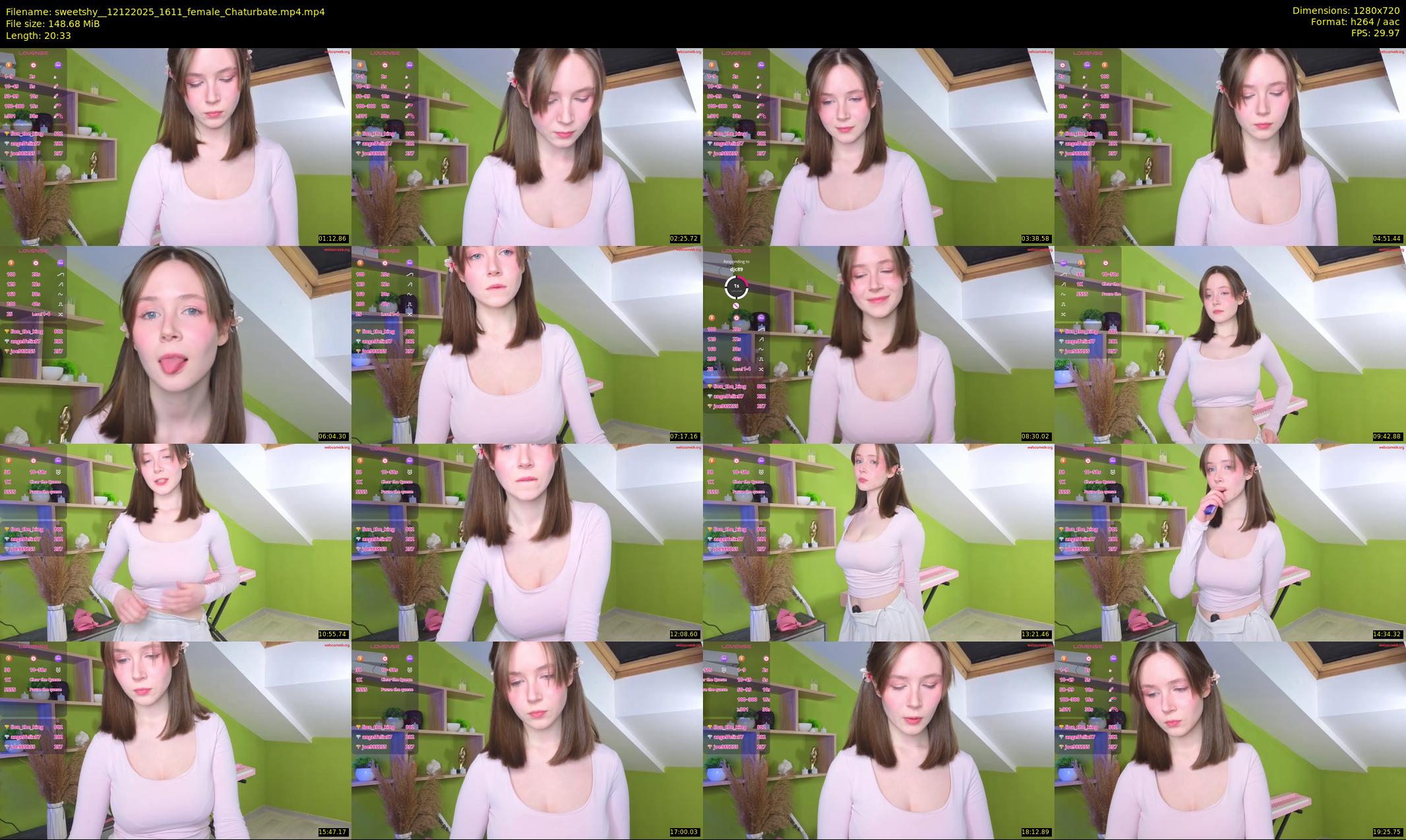 sweetshy_ — 21 minute Chaturbate female cam show recording, 720p, Dec 12, 2025