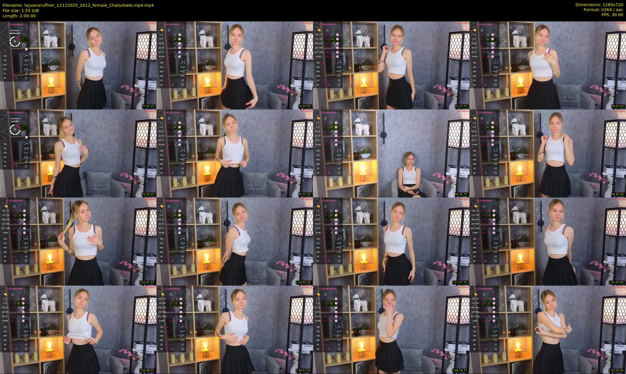 tajuanaruffner — 120 minute Chaturbate female cam show recording, 720p, Dec 12, 2025